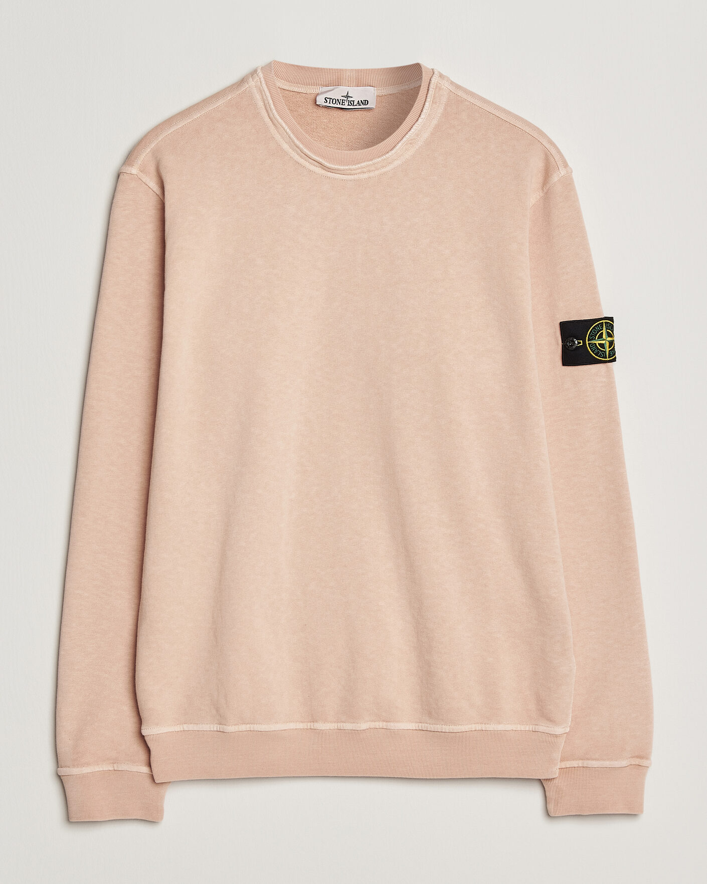 Uomini | Maglieria | Stone Island | Old Dyed Cotton Sweatshirt Plaster Pink