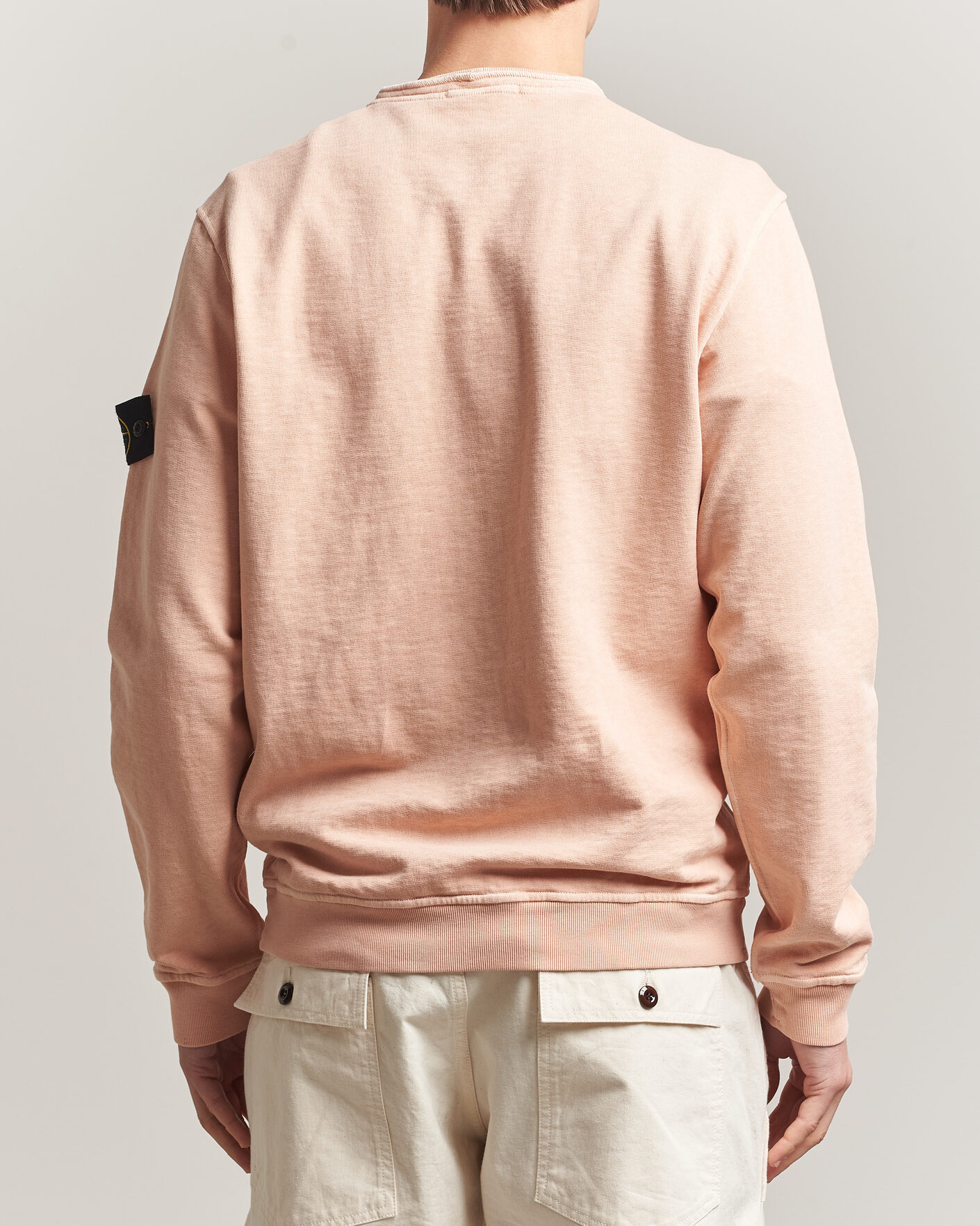 Uomini | Maglieria | Stone Island | Old Dyed Cotton Sweatshirt Plaster Pink