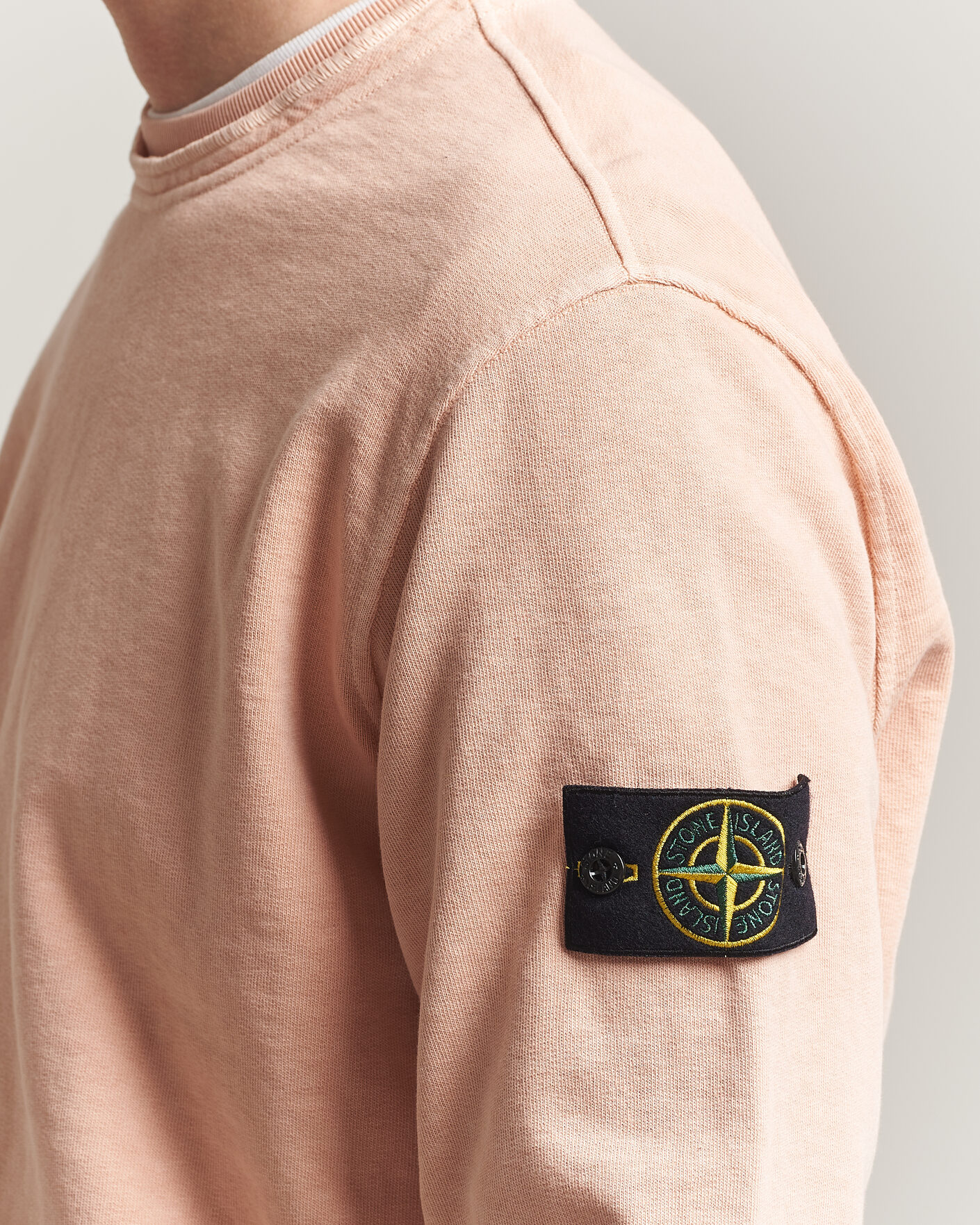 Uomini | Maglieria | Stone Island | Old Dyed Cotton Sweatshirt Plaster Pink