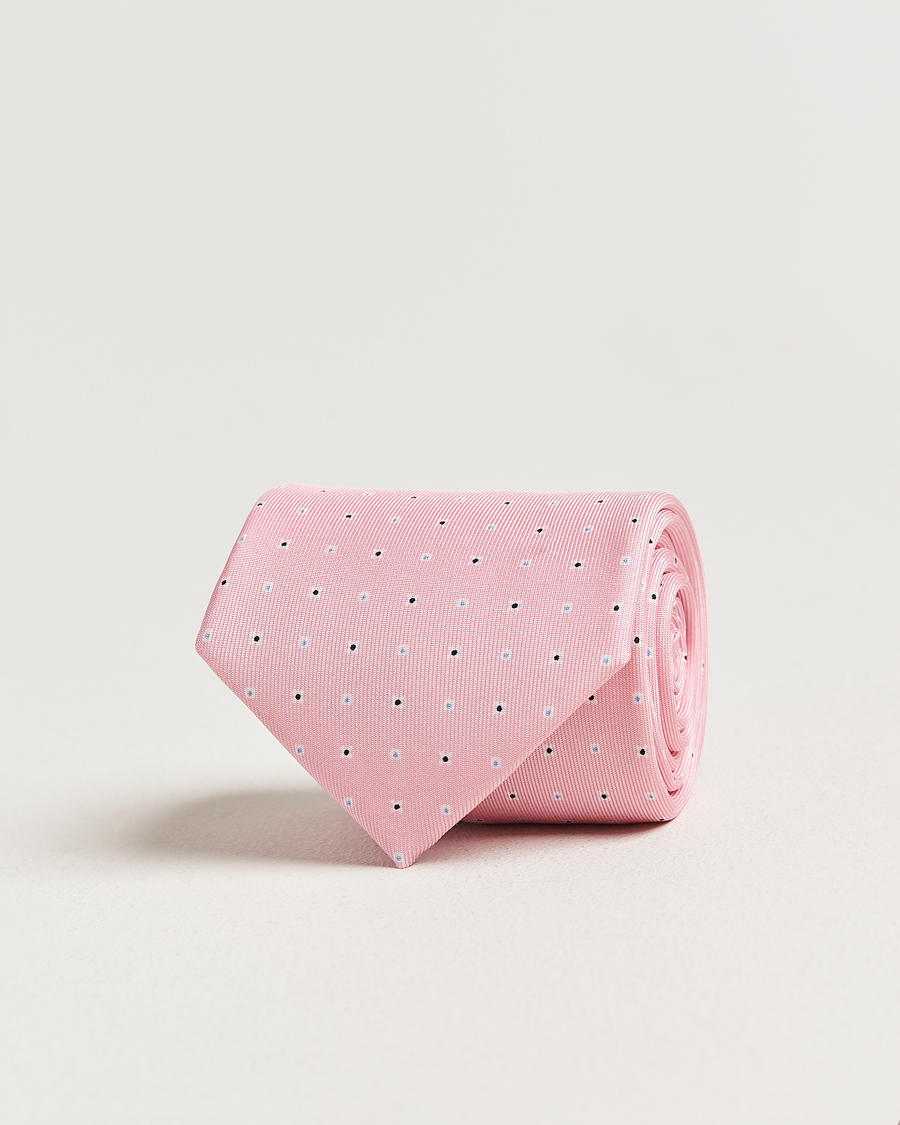 Uomini | Cravatte | E. Marinella | 3-Fold Printed Silk Tie Pink