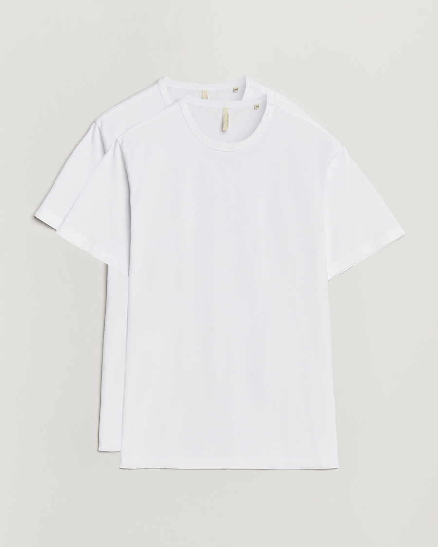 Uomini | T-shirt | Sunflower | 2 Pack Tee White