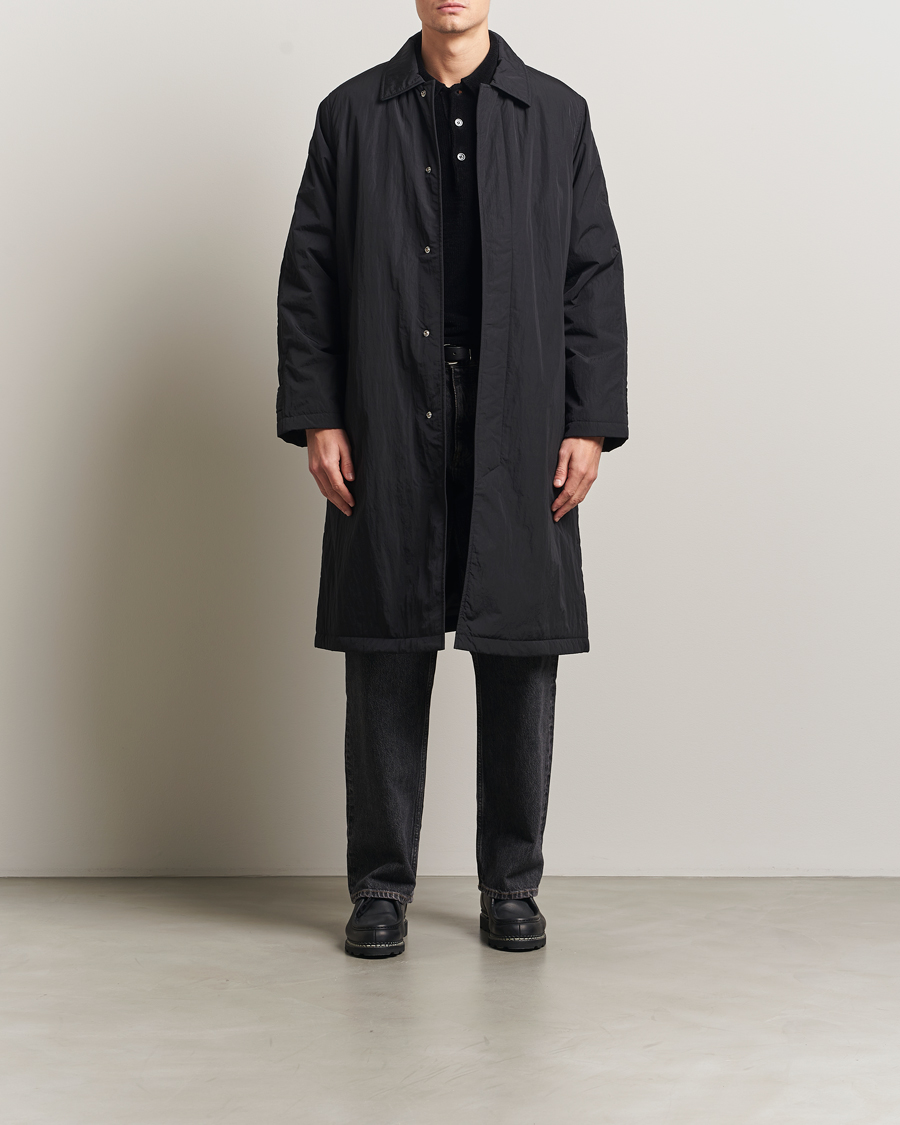Uomini | Giacche | Sunflower | Relaxed Nylon Coat Black