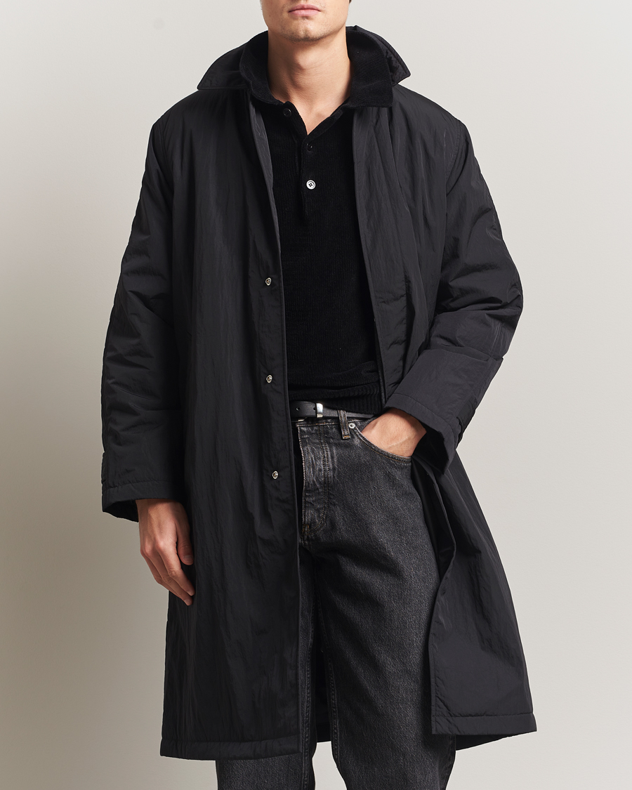 Uomini | Giacche | Sunflower | Relaxed Nylon Coat Black
