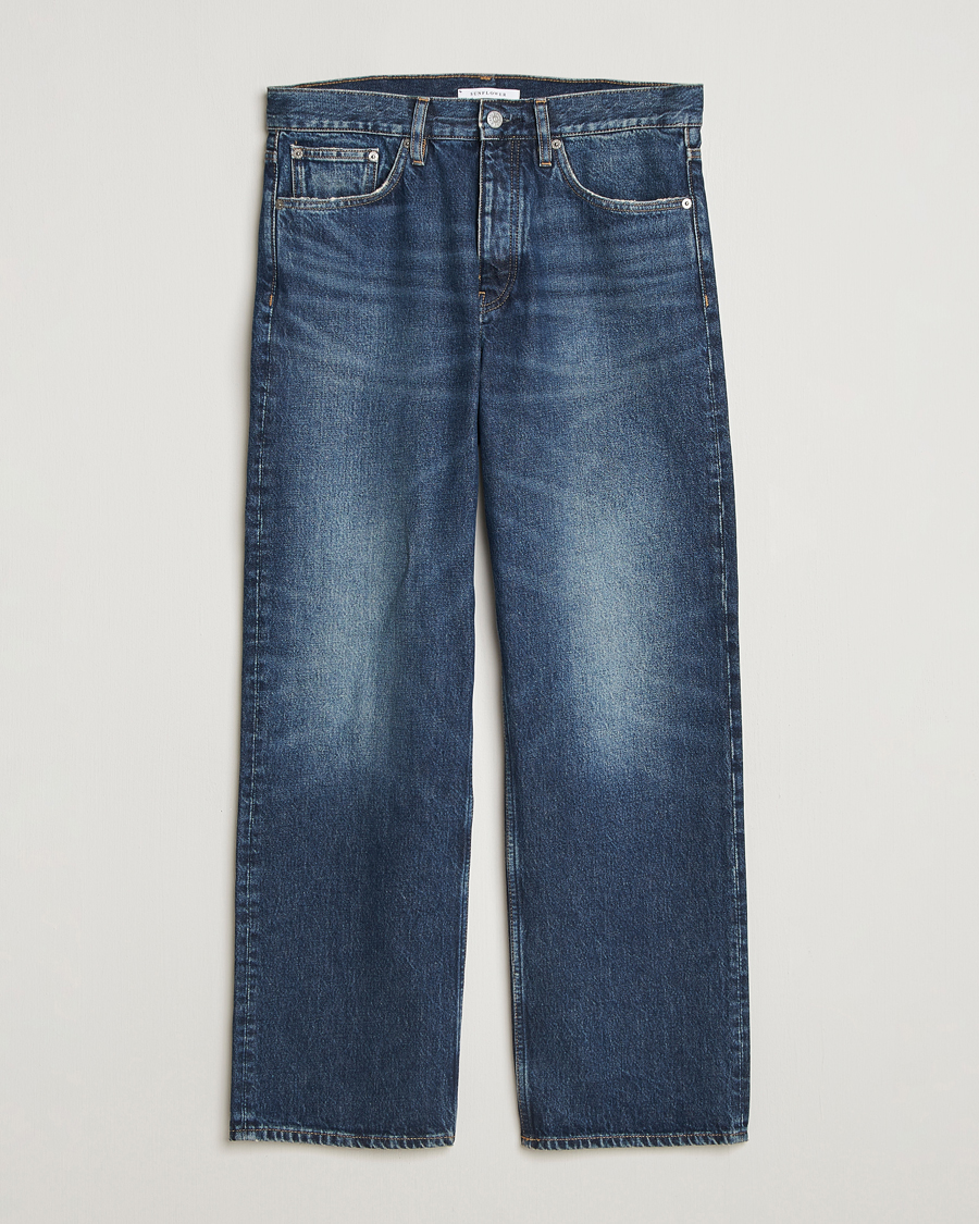 Uomini | Jeans | Sunflower | Loose Jeans Dark Blue Worn