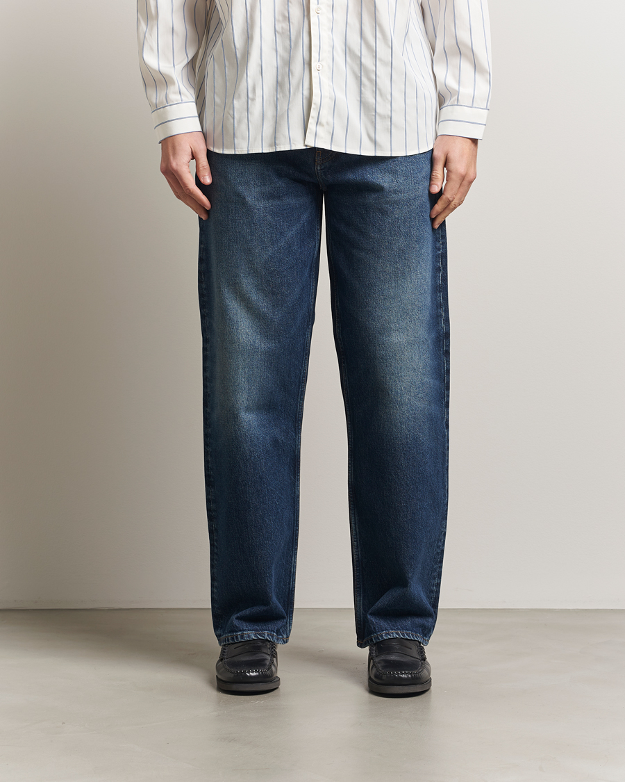 Uomini | Jeans | Sunflower | Loose Jeans Dark Blue Worn
