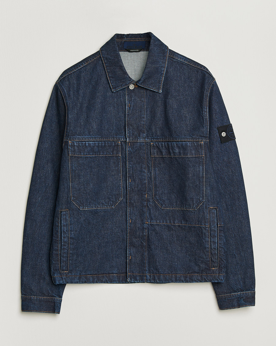 Uomini | Giacche | Stone Island | Denim Jacket Blue Rinse