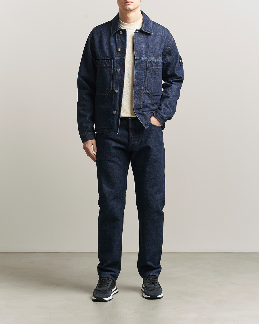 Uomini | Giacche | Stone Island | Denim Jacket Blue Rinse