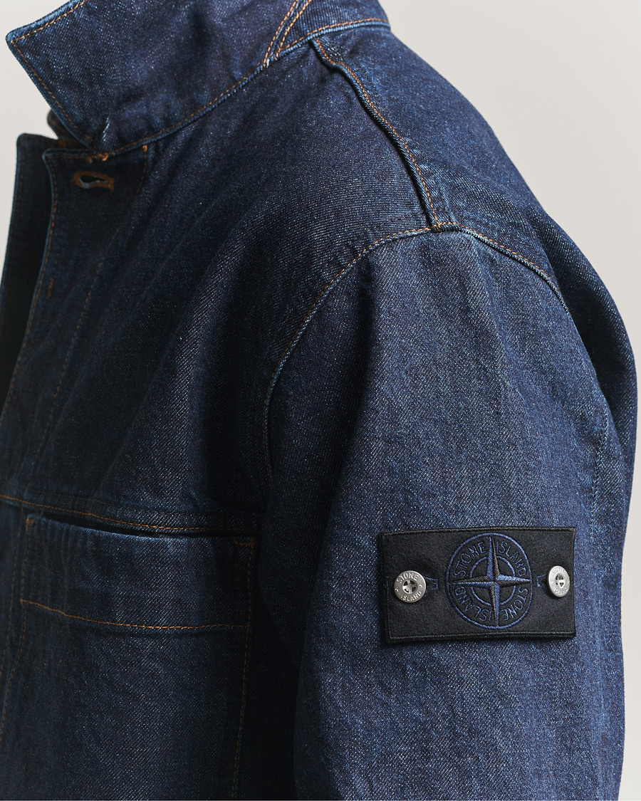 Uomini | Giacche | Stone Island | Denim Jacket Blue Rinse