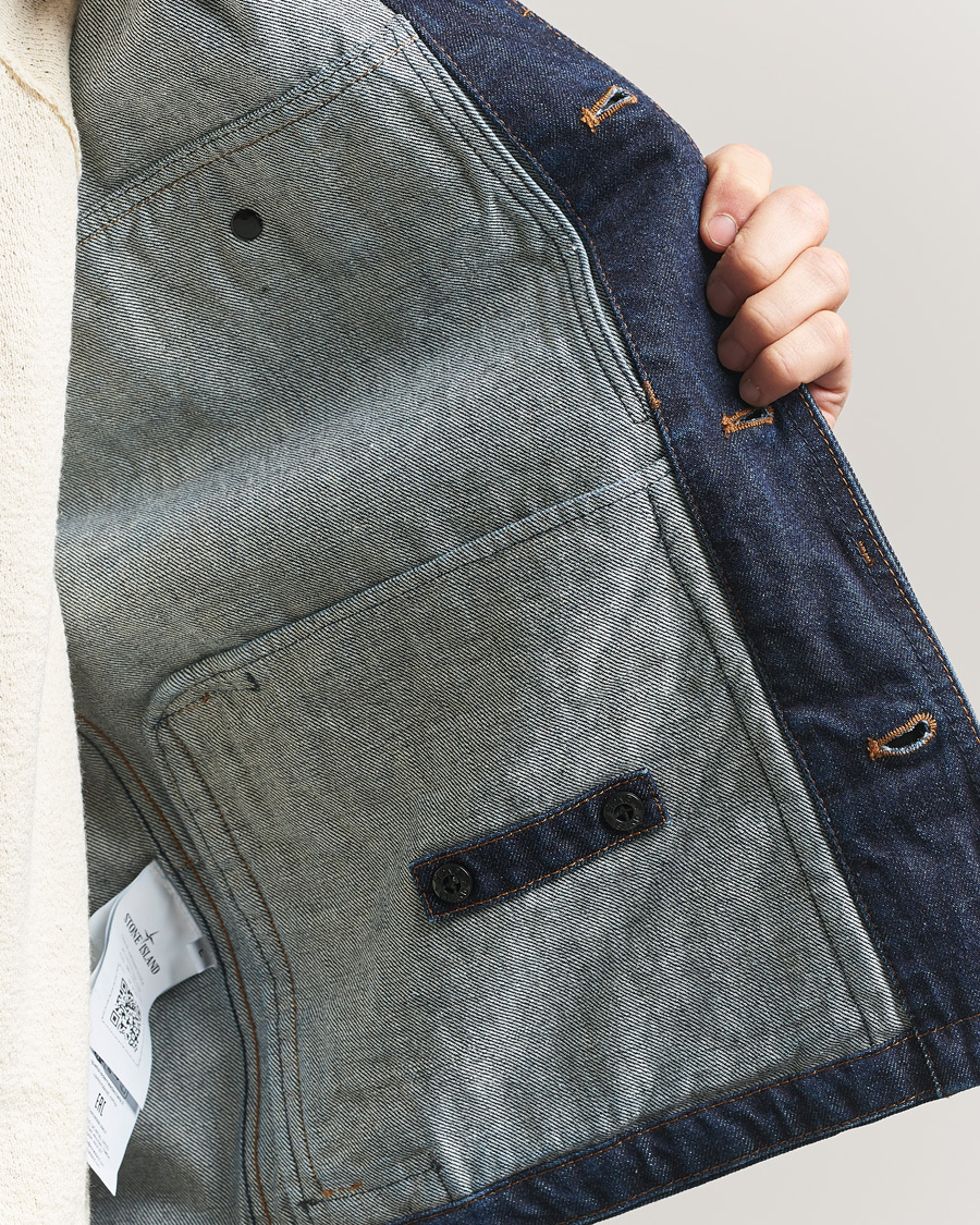 Uomini | Giacche | Stone Island | Denim Jacket Blue Rinse