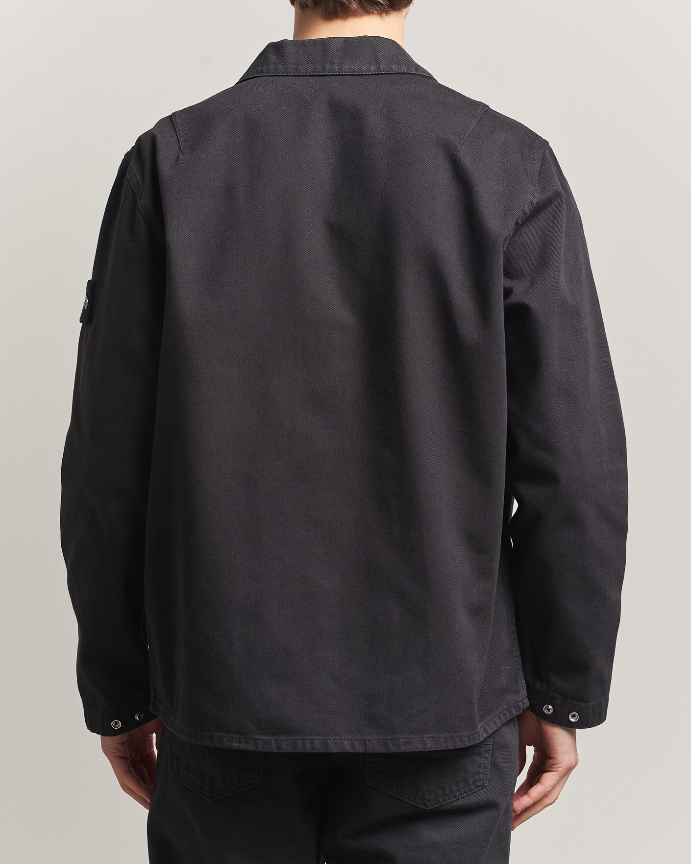 Uomini | Giacche | Stone Island | Denim Zip Overshirt Black
