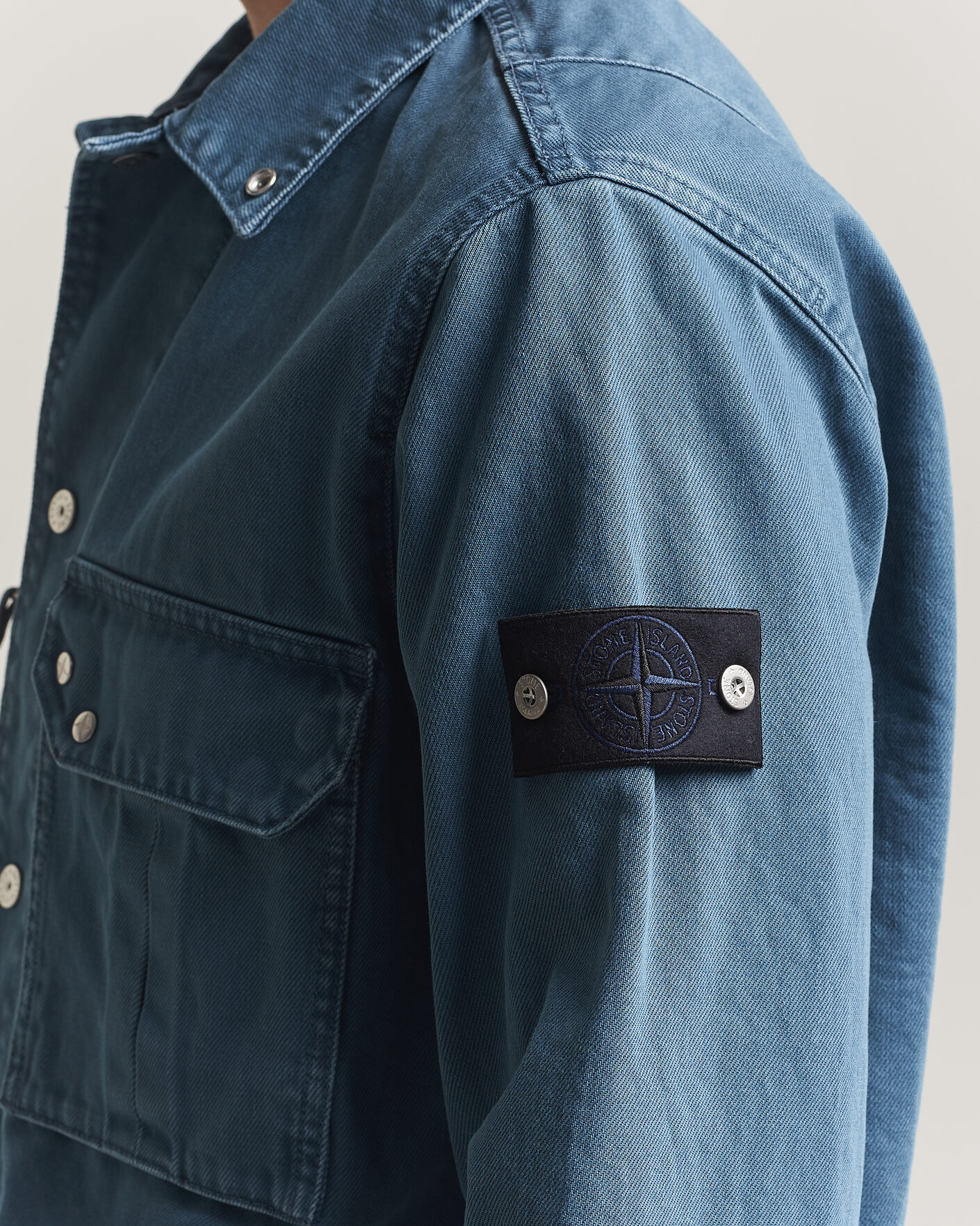 Uomini | Camicie | Stone Island | Denim Overshirt Indigo