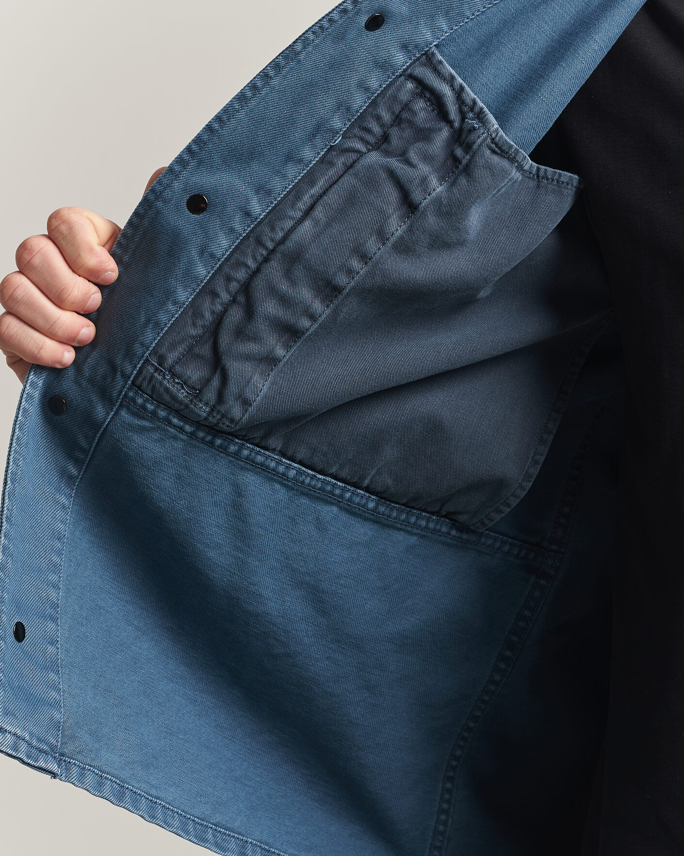 Uomini | Camicie | Stone Island | Denim Overshirt Indigo