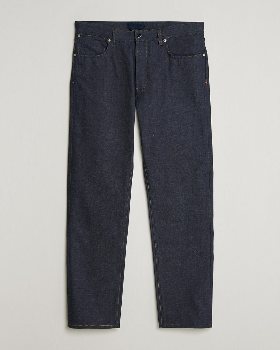 Uomini | Jeans | Stone Island | Straight Fit Raw Denim Jeans Blue