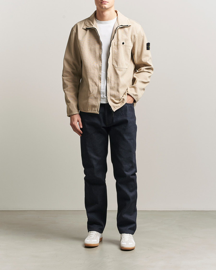 Uomini | Jeans | Stone Island | Straight Fit Raw Denim Jeans Blue