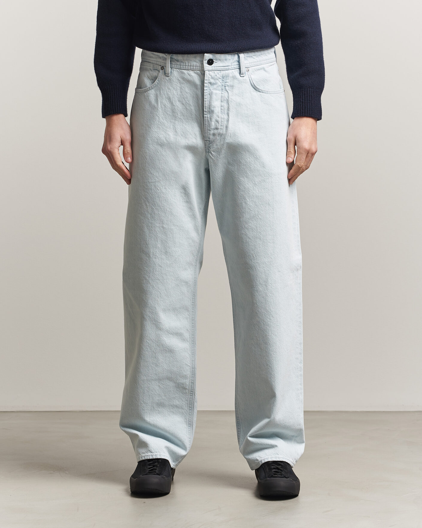 Uomini | Jeans | Stone Island | Loose Fit Denim Jeans Blue Extra Bleach