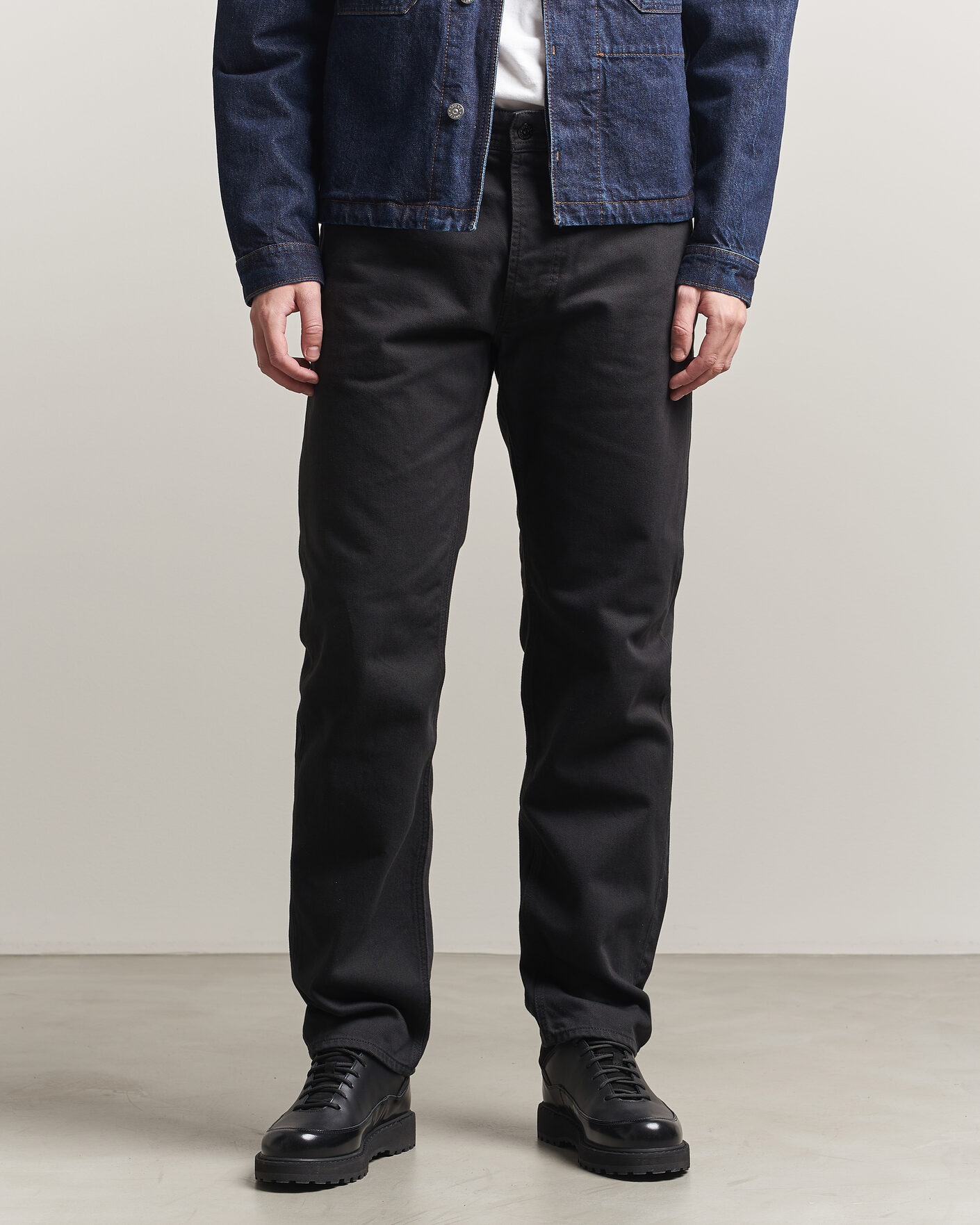 Uomini | Pantaloni | Stone Island | Straight Fit Denim Jeans Black