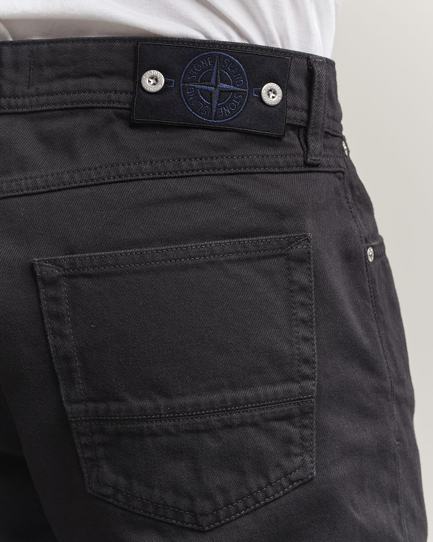 Uomini | Pantaloni | Stone Island | Straight Fit Denim Jeans Black