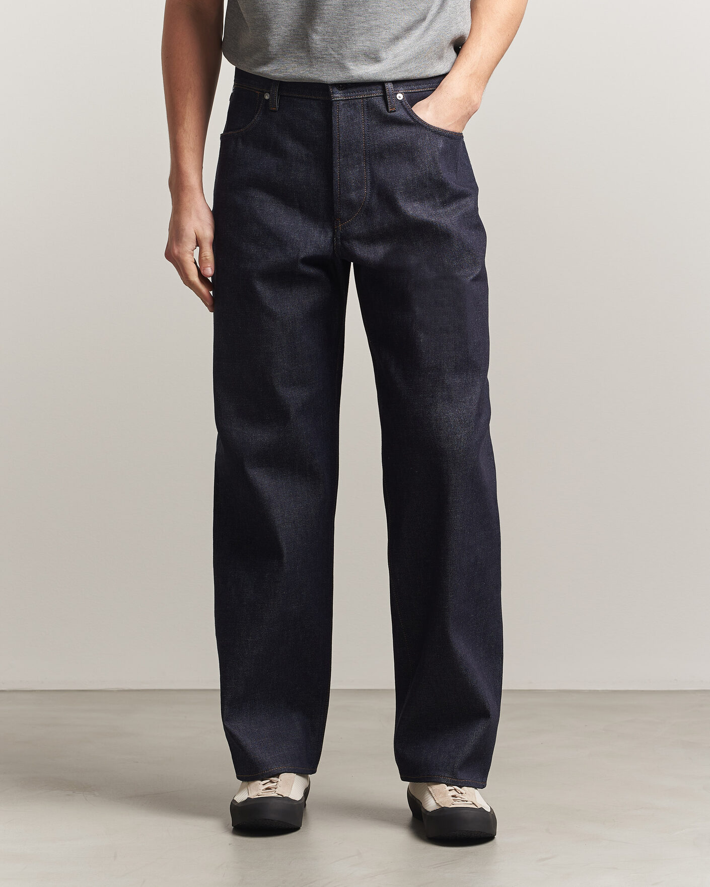 Uomini | Jeans | Stone Island | Loose Fit Denim Jeans Blue Raw