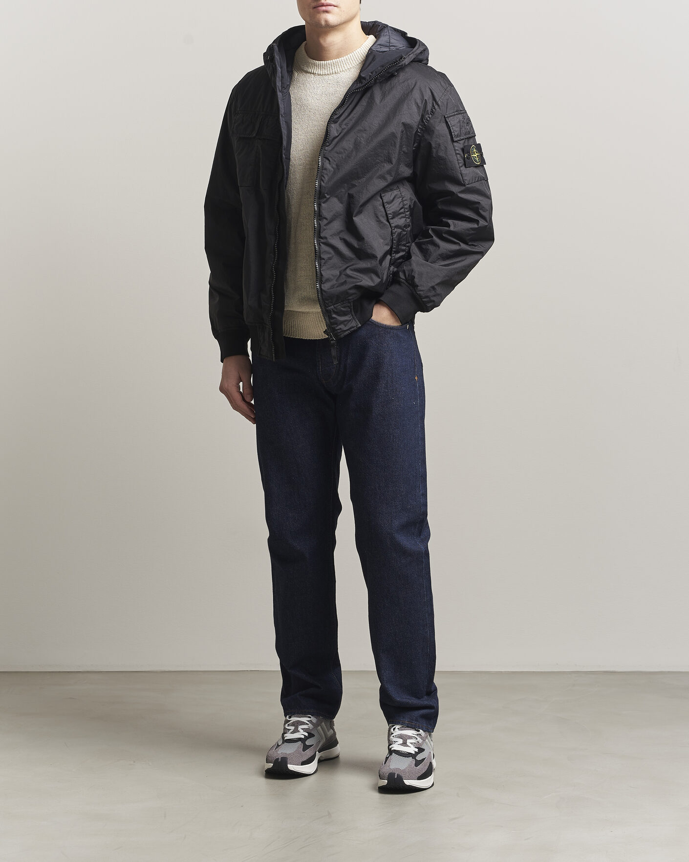 Uomini | Jeans | Stone Island | Straight Fit Denim Jeans Blue Rinse