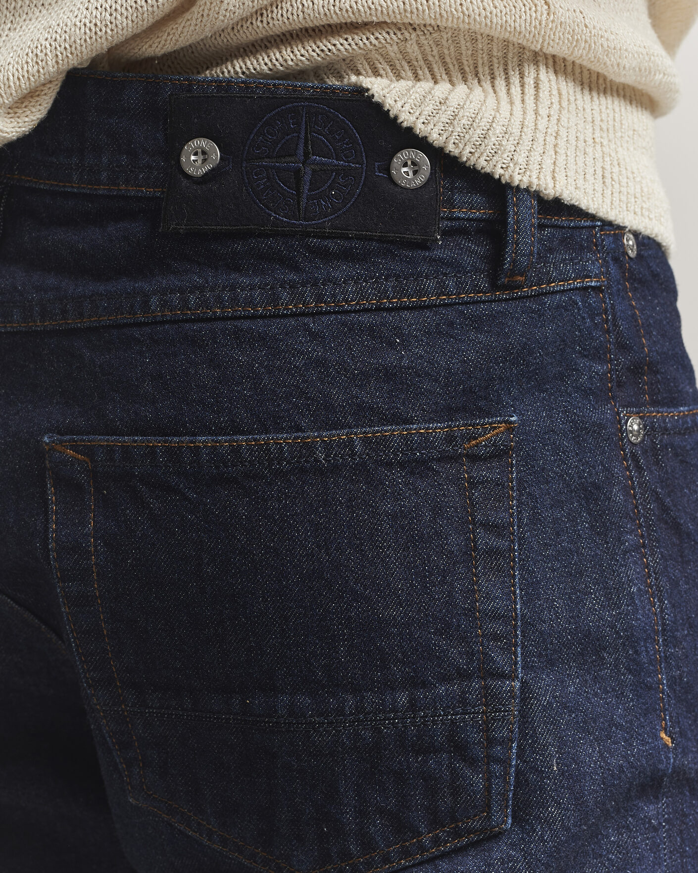 Uomini | Jeans | Stone Island | Straight Fit Denim Jeans Blue Rinse