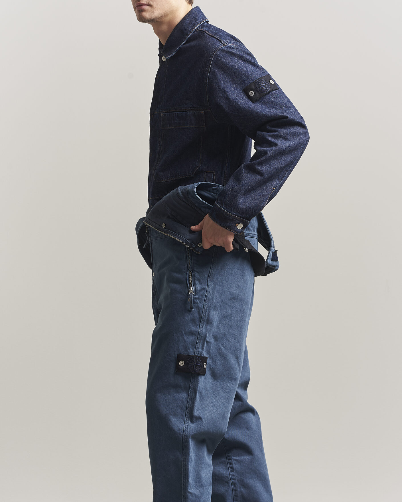 Uomini | Jeans | Stone Island | Denim Overall Indigo