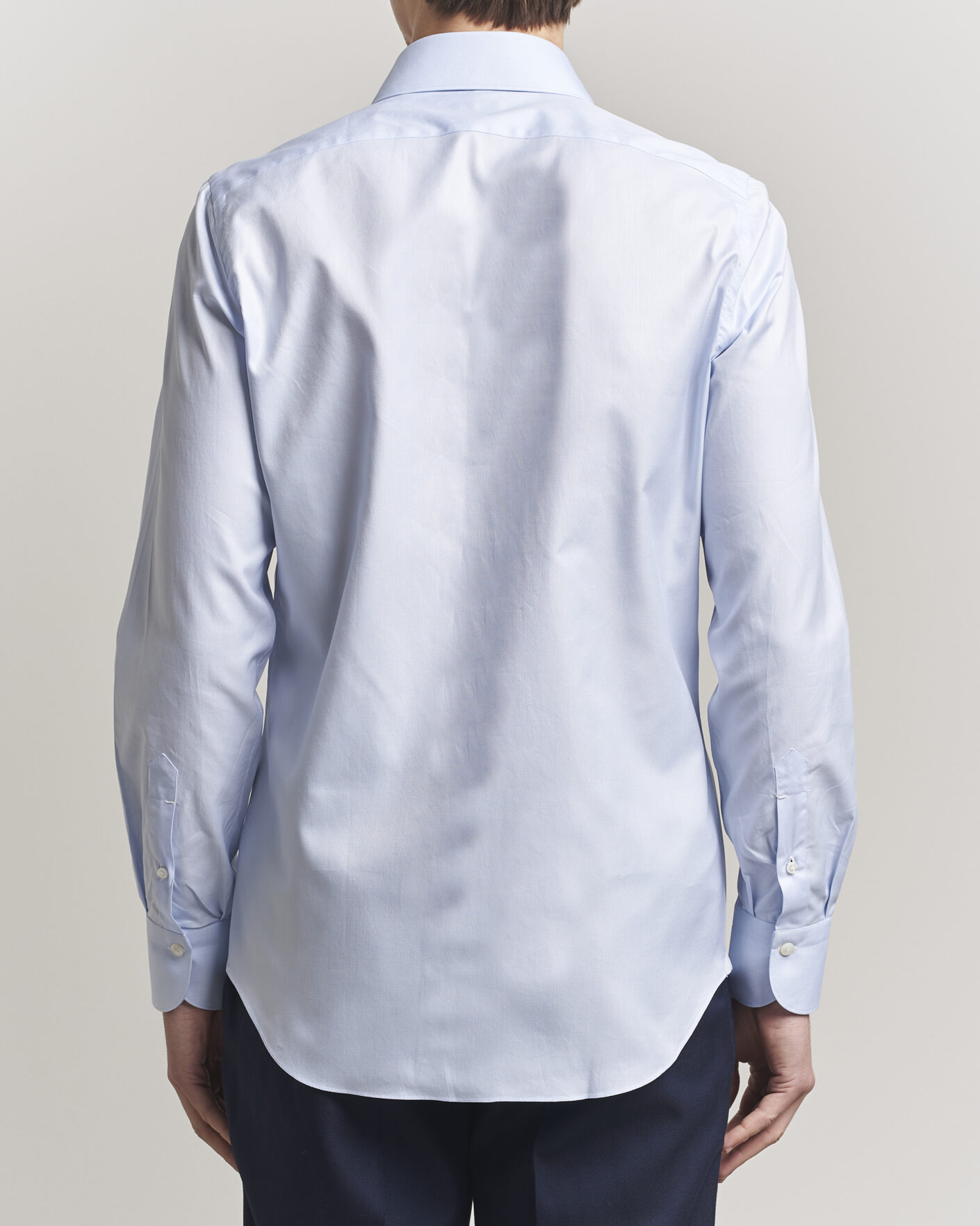Uomini | Camicie | Finamore Napoli | Milano Slim Royal Oxford Dress Shirt Light Blue