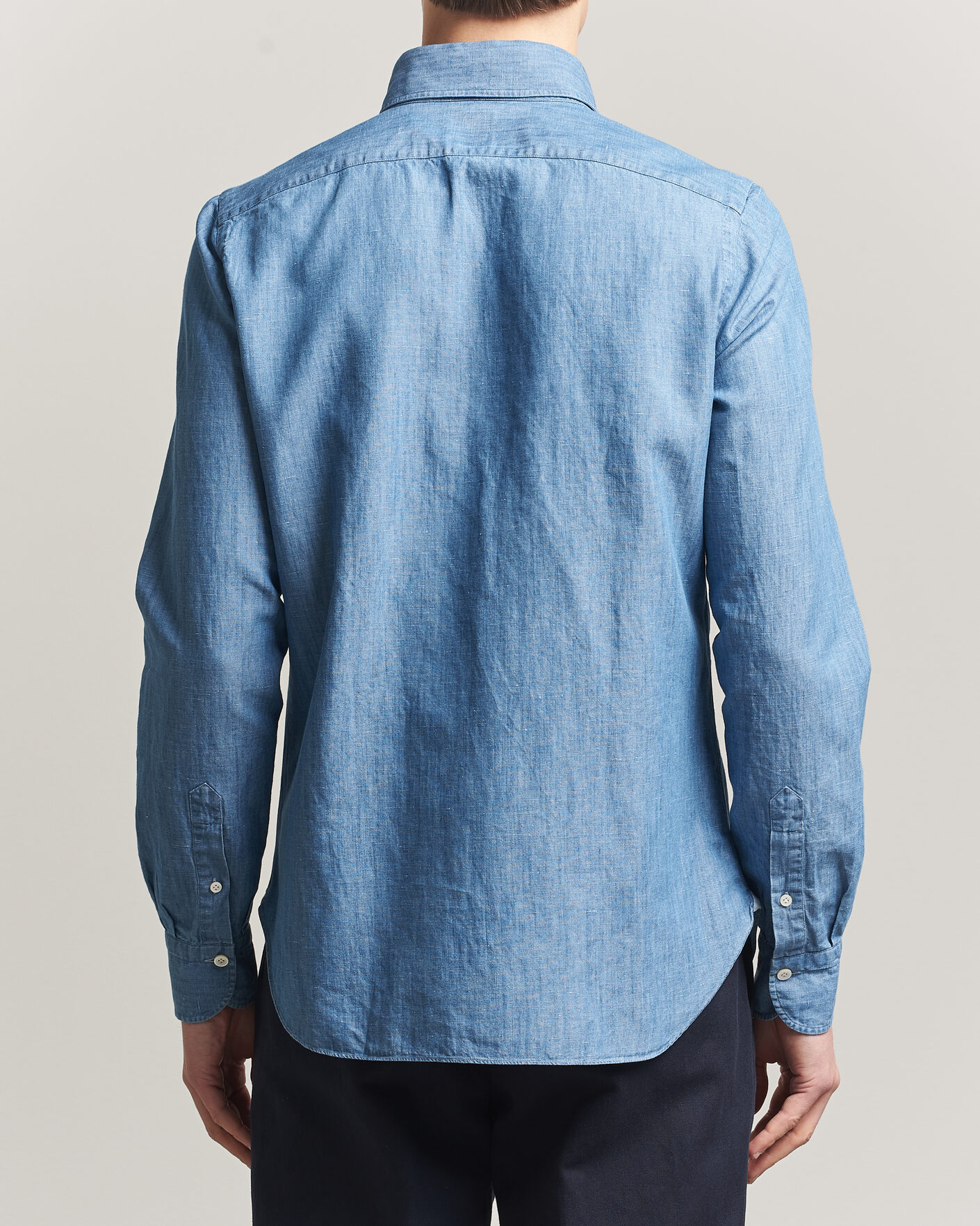 Uomini | Camicie | Finamore Napoli | Double Pocket Overshirt Light Blue