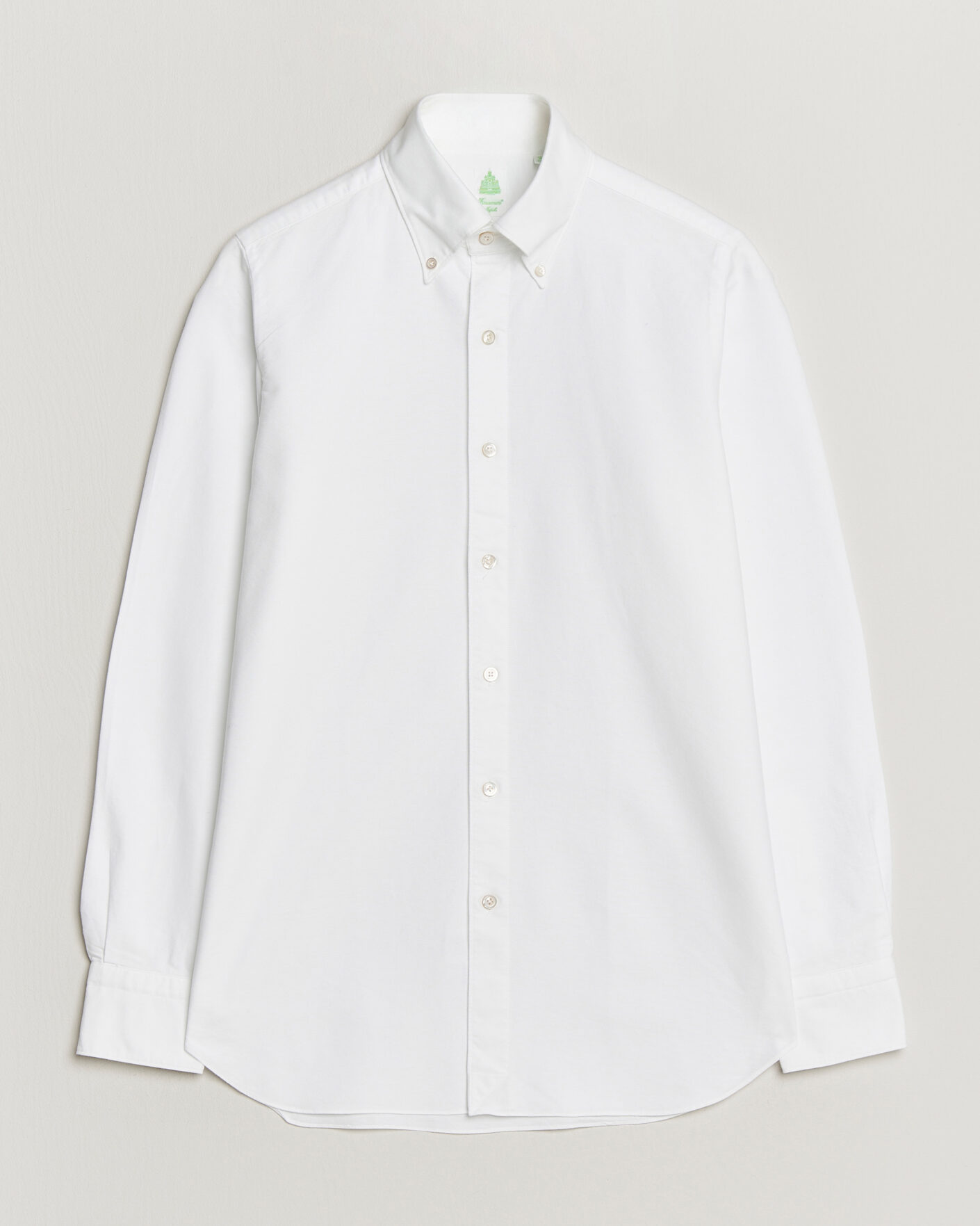 Uomini | Camicie | Finamore Napoli | Gaeta Oxford Button Down Shirt White