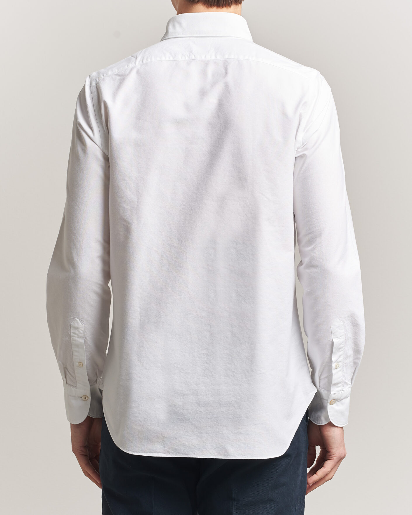 Uomini | Camicie | Finamore Napoli | Gaeta Oxford Button Down Shirt White