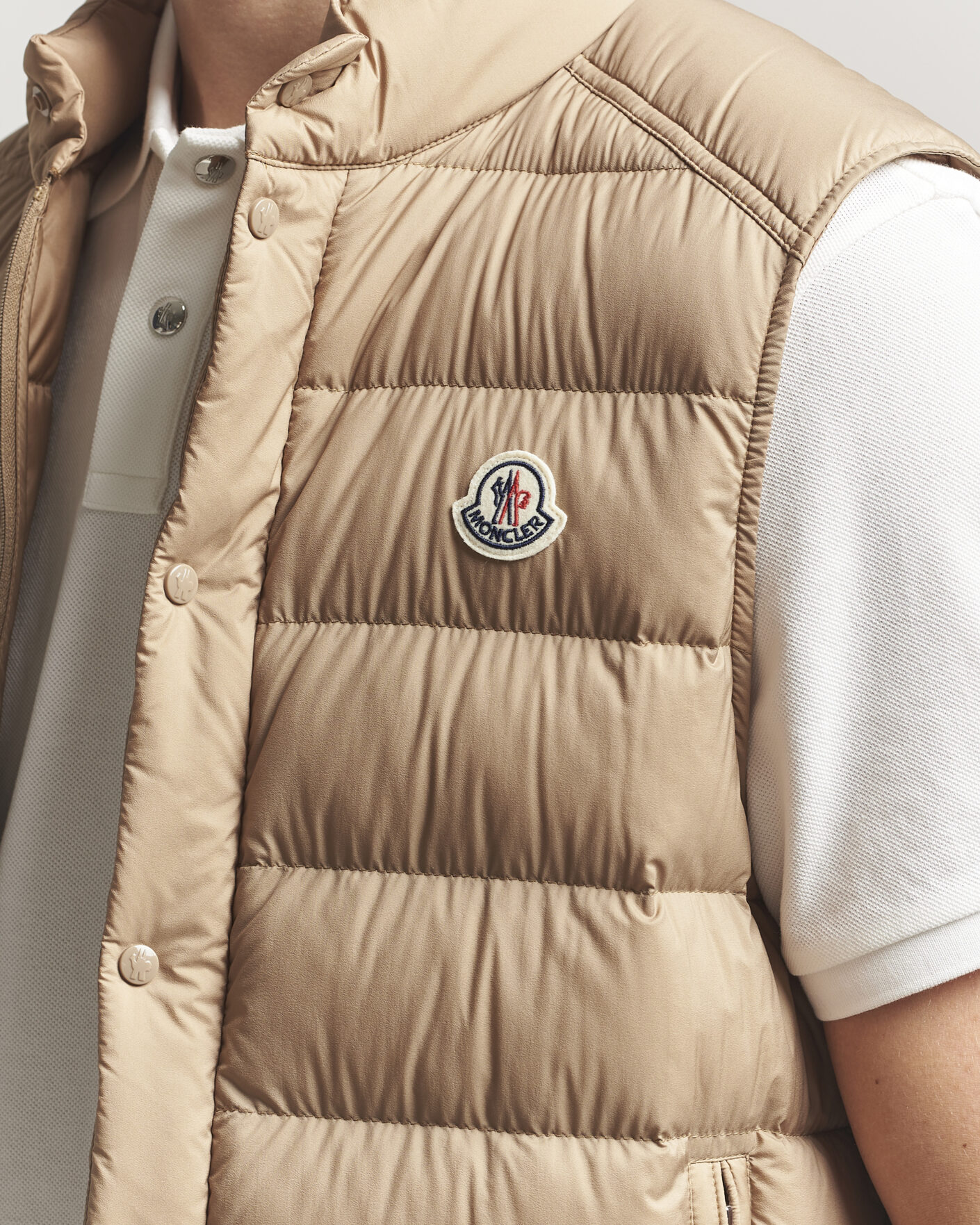 Uomini | Gilet | Moncler | Barthe Down Vest Tan