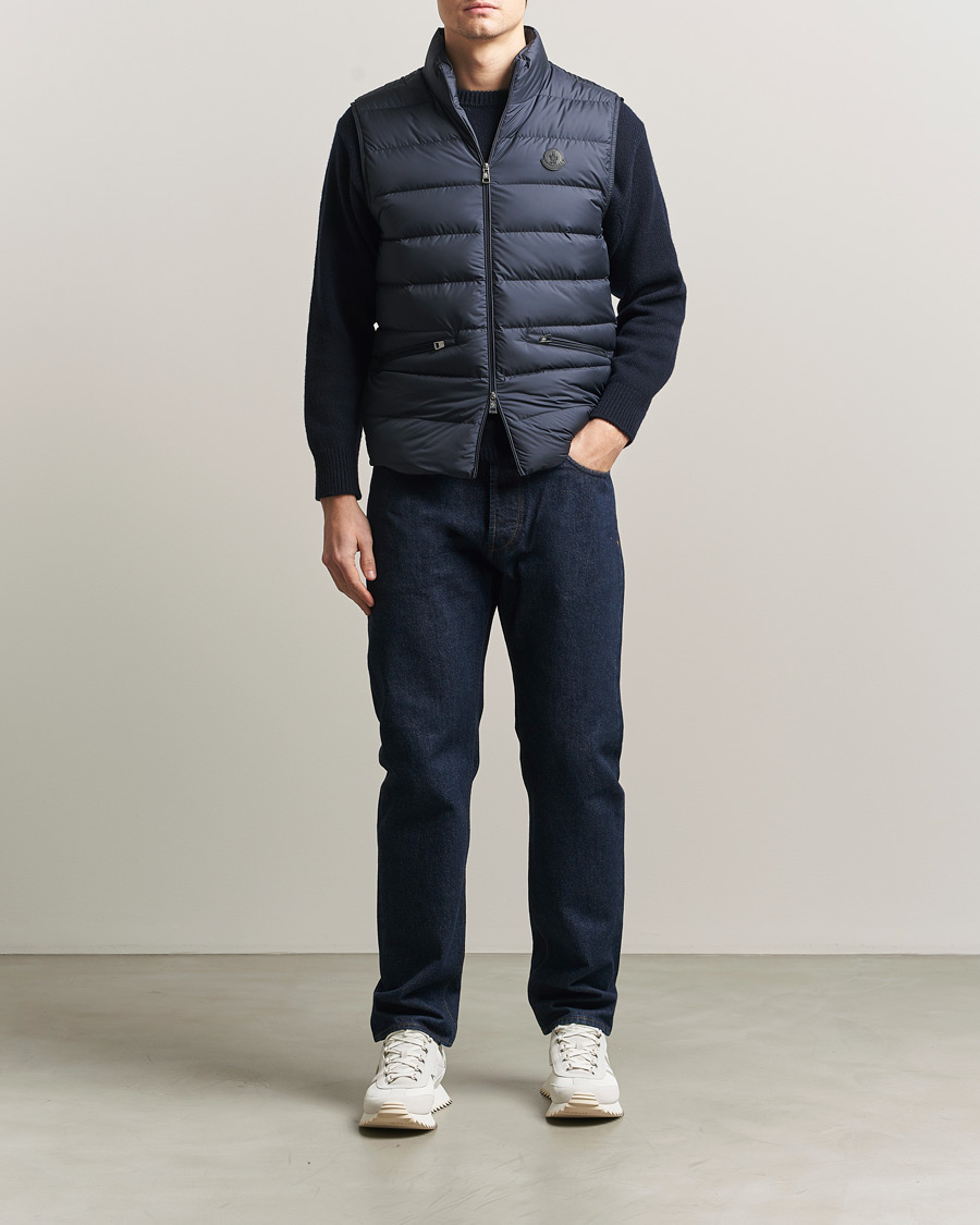 Uomini | Gilet | Moncler | Lechtal Down Vest Navy