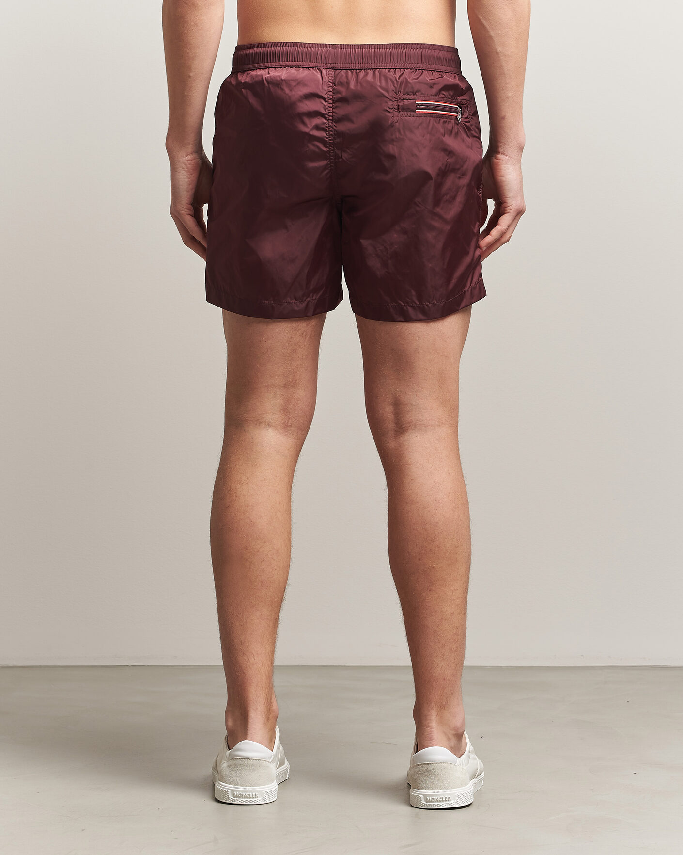 Uomini | Costumi da bagno | Moncler | Nylon Swim Shorts Burgundy