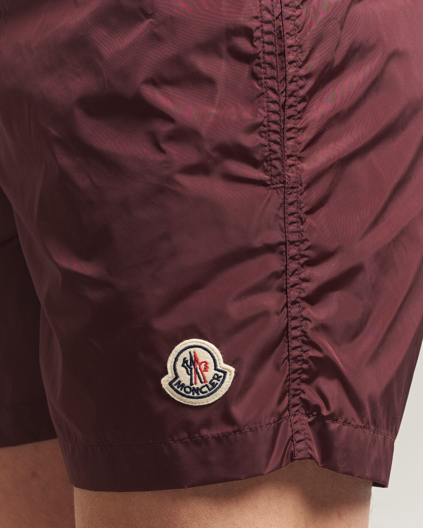 Uomini | Costumi da bagno | Moncler | Nylon Swim Shorts Burgundy