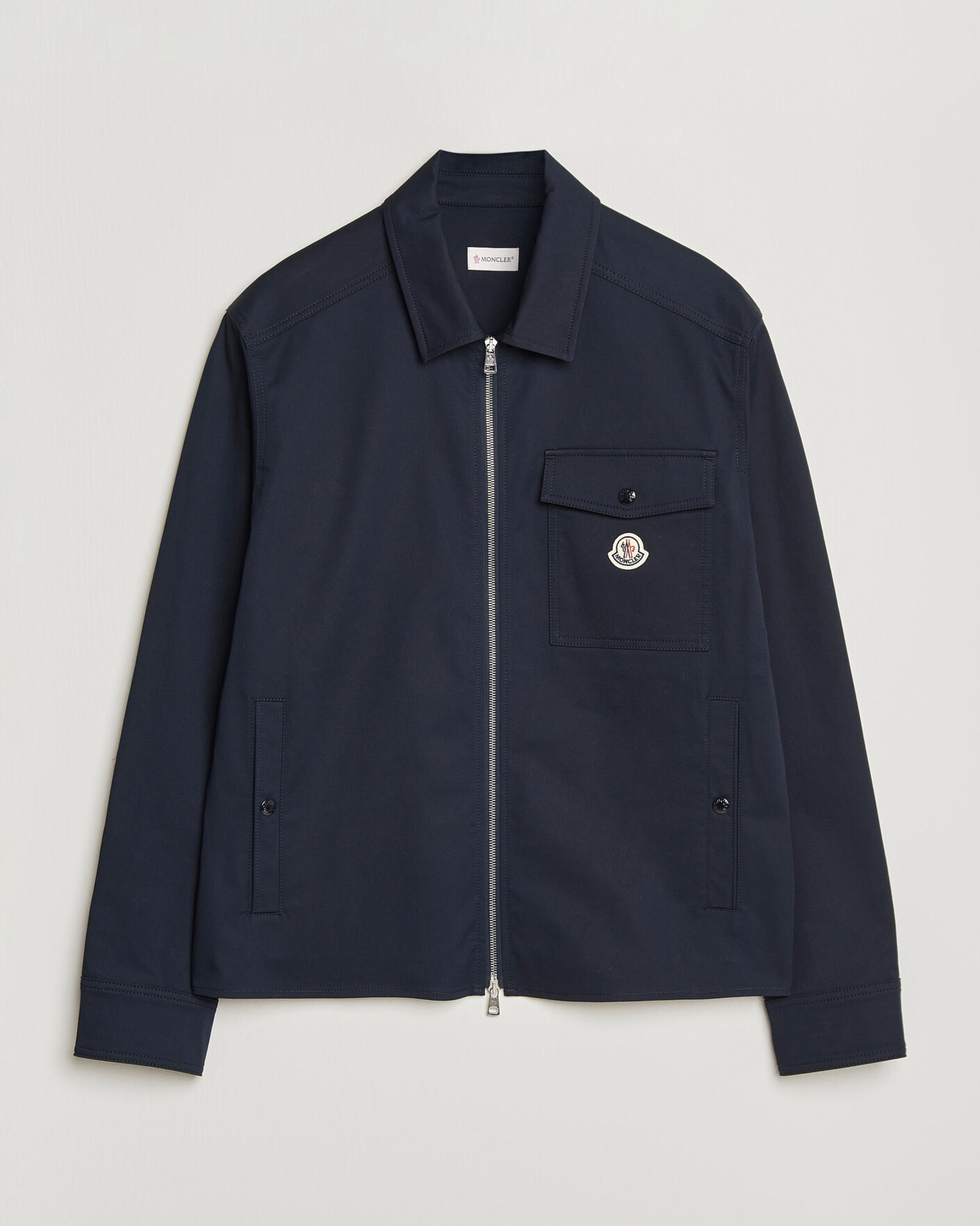Uomini | Camicie | Moncler | Zip Overshirt Navy