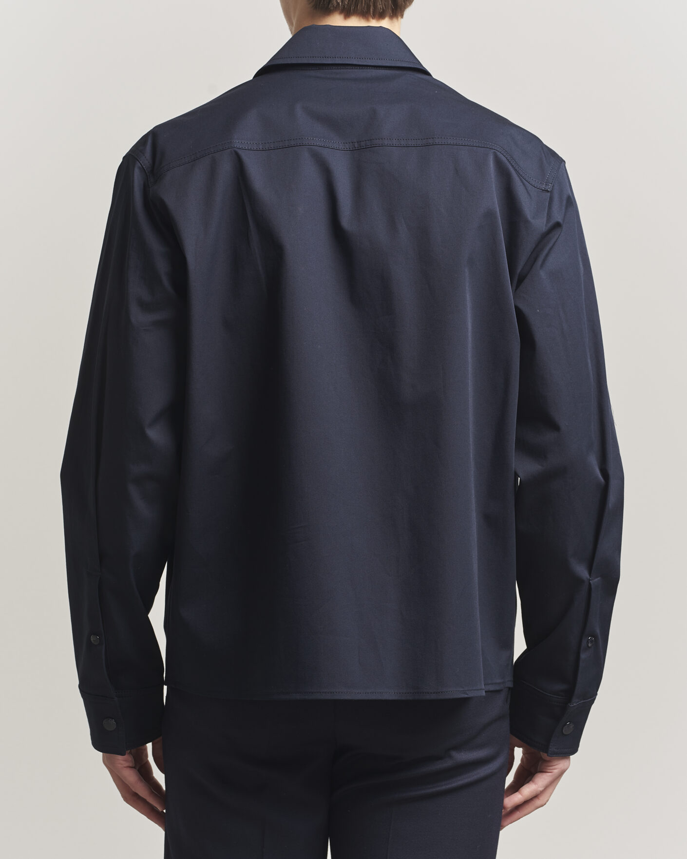 Uomini | Camicie | Moncler | Zip Overshirt Navy
