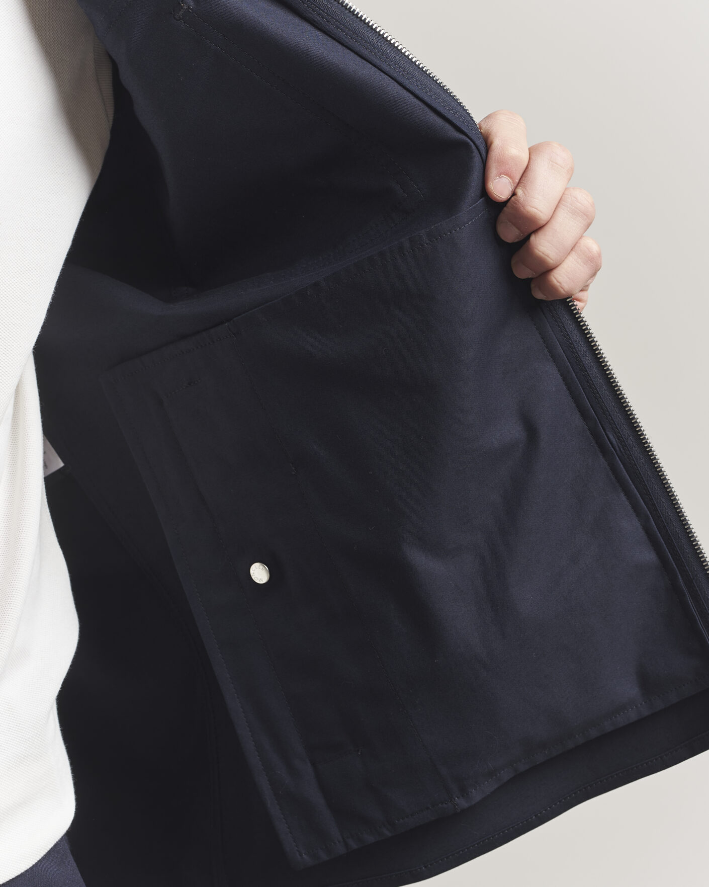 Uomini | Camicie | Moncler | Zip Overshirt Navy