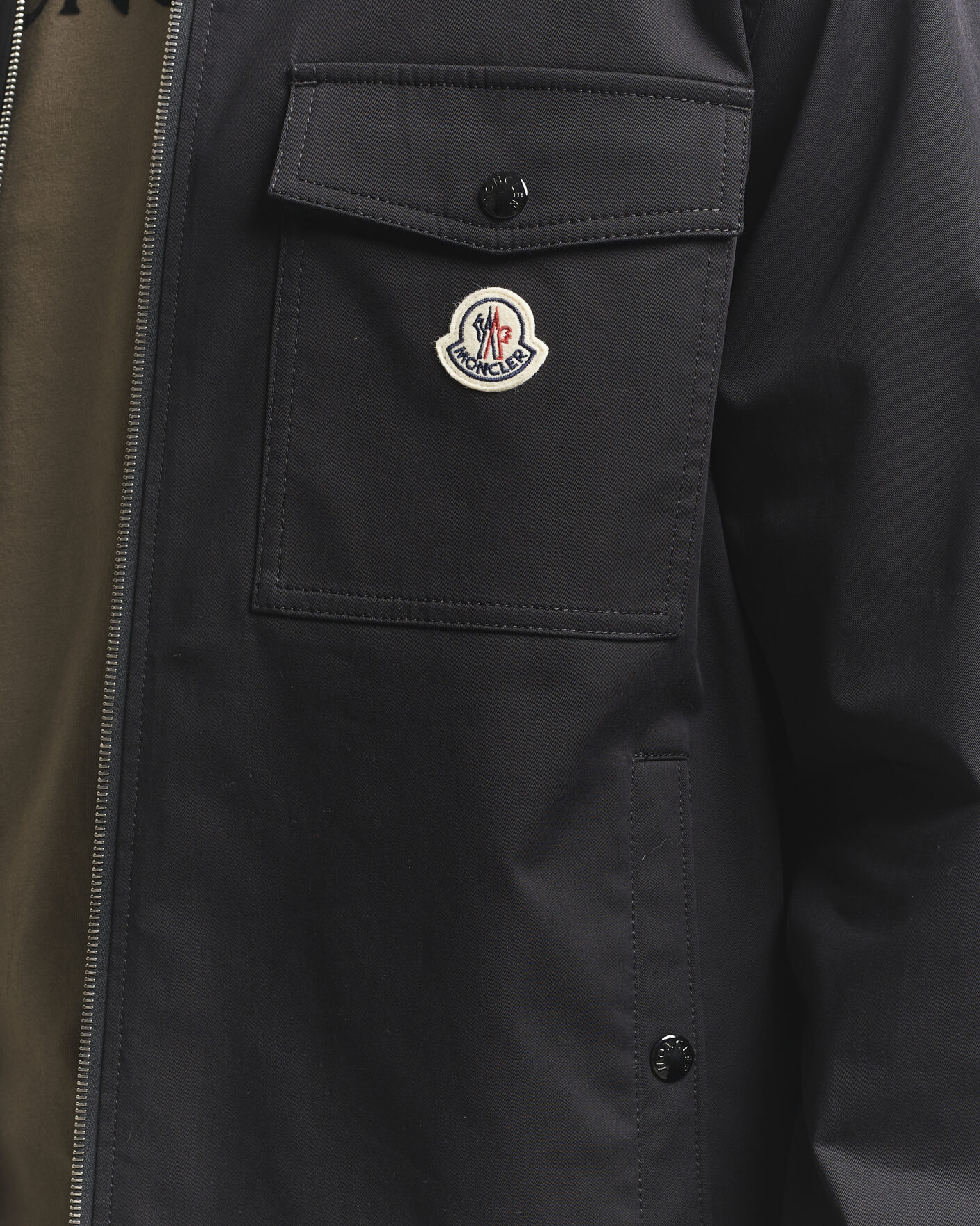 Uomini | Camicie | Moncler | Zip Overshirt Black