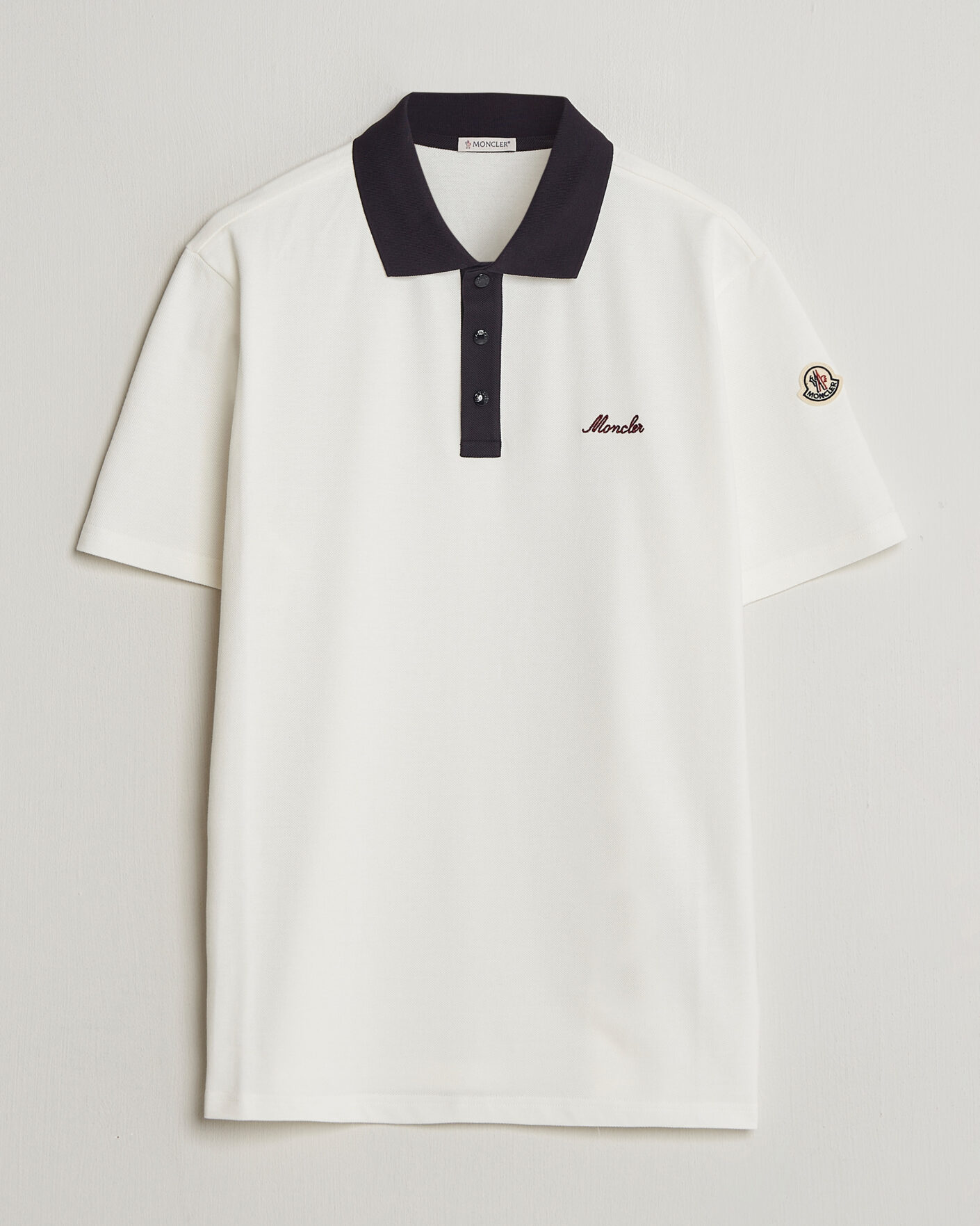 Uomini | Polo | Moncler | Signature Logo Polo Off White