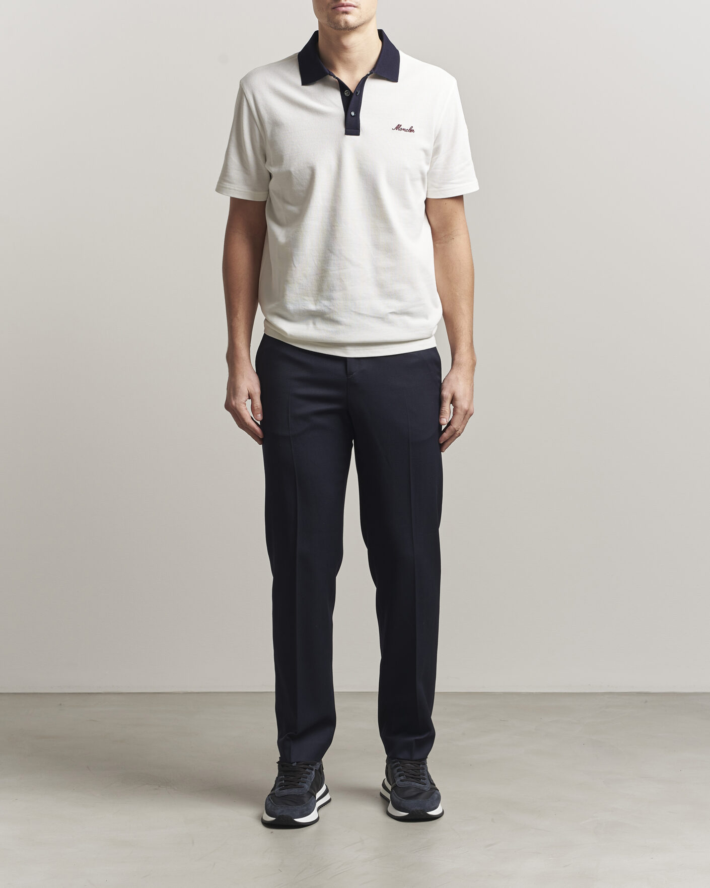 Uomini | Polo | Moncler | Signature Logo Polo Off White