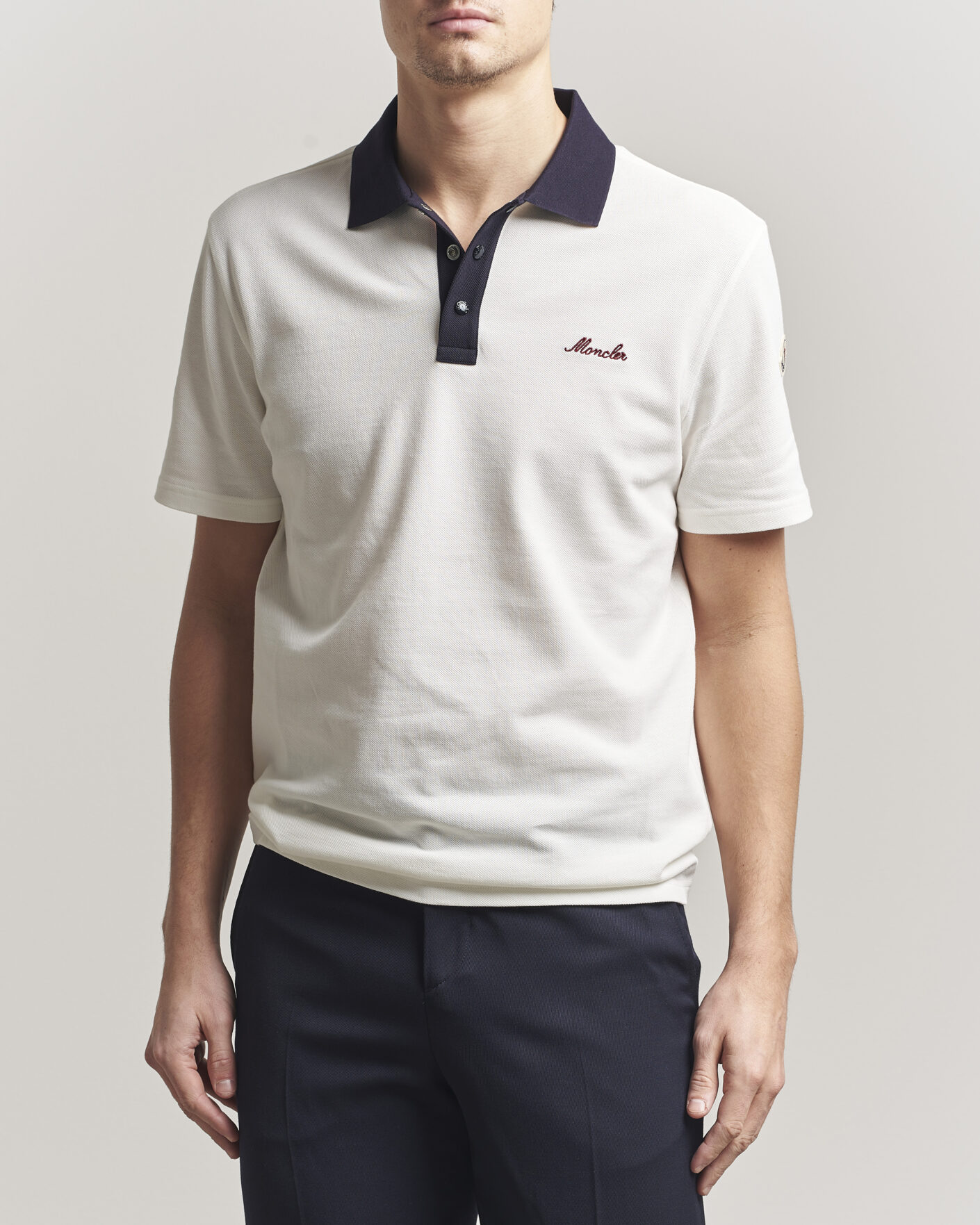 Uomini | Polo | Moncler | Signature Logo Polo Off White
