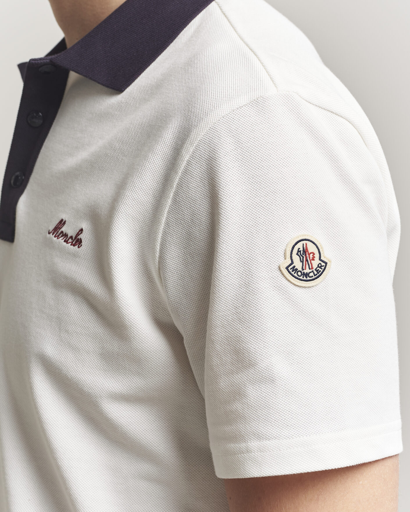 Uomini | Polo | Moncler | Signature Logo Polo Off White