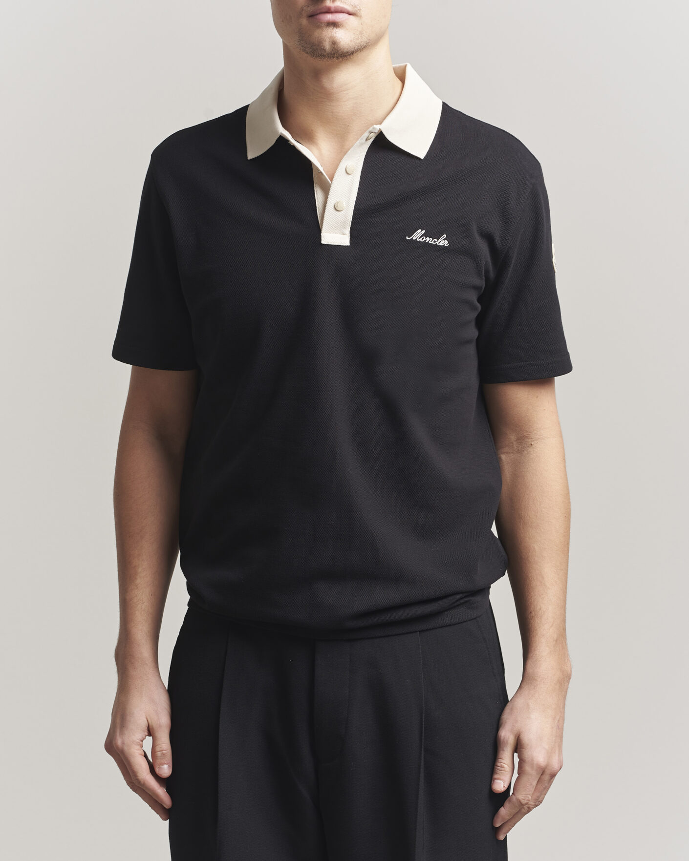 Uomini | Polo | Moncler | Signature Logo Polo Black