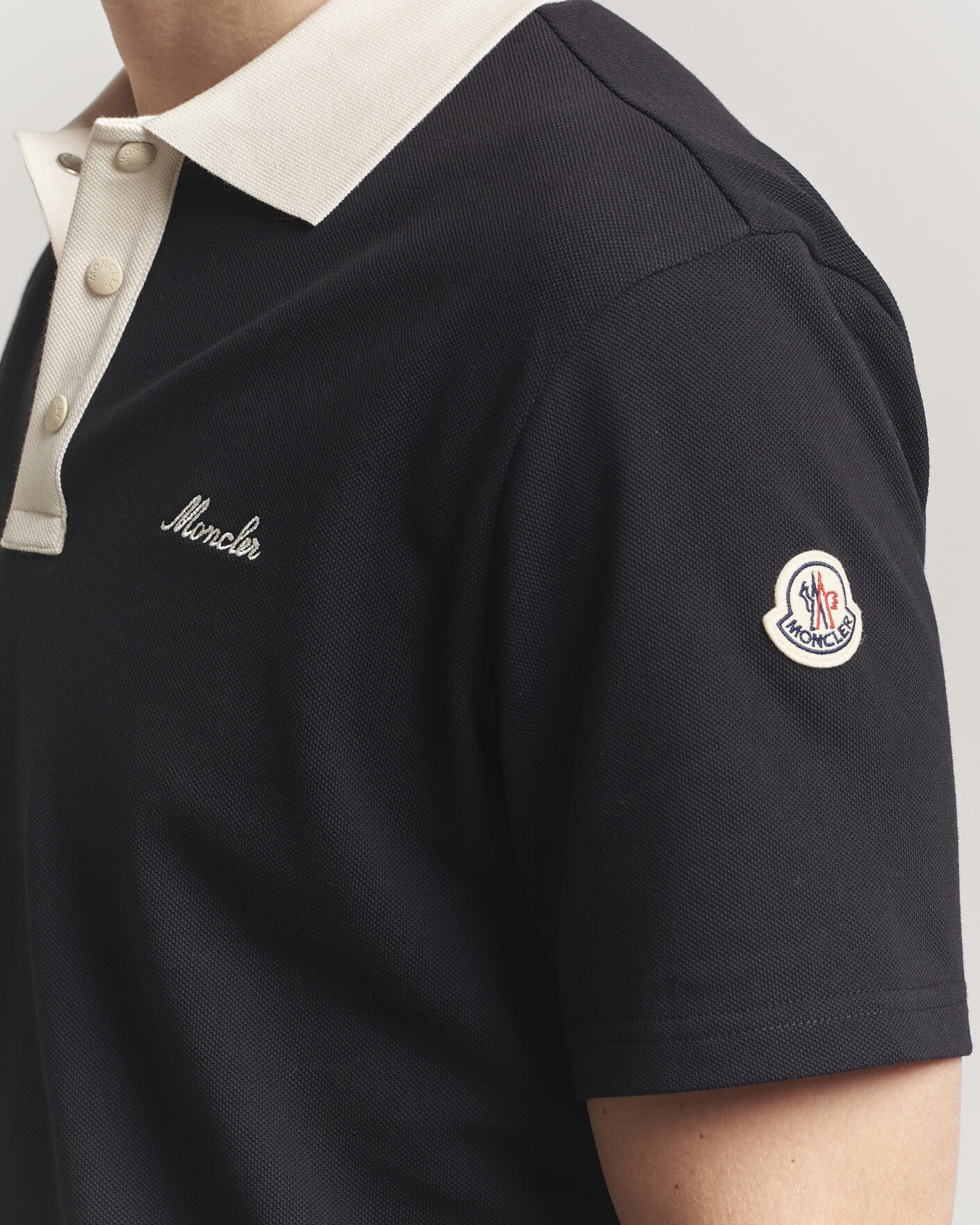 Uomini | Polo | Moncler | Signature Logo Polo Black