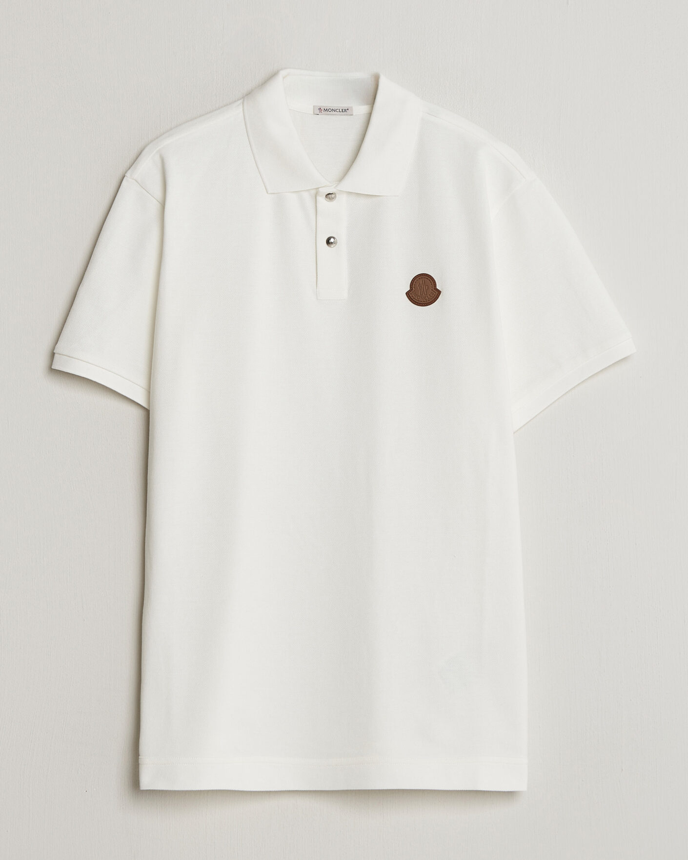 Uomini | Polo | Moncler | Luxury Logo Polo Off White
