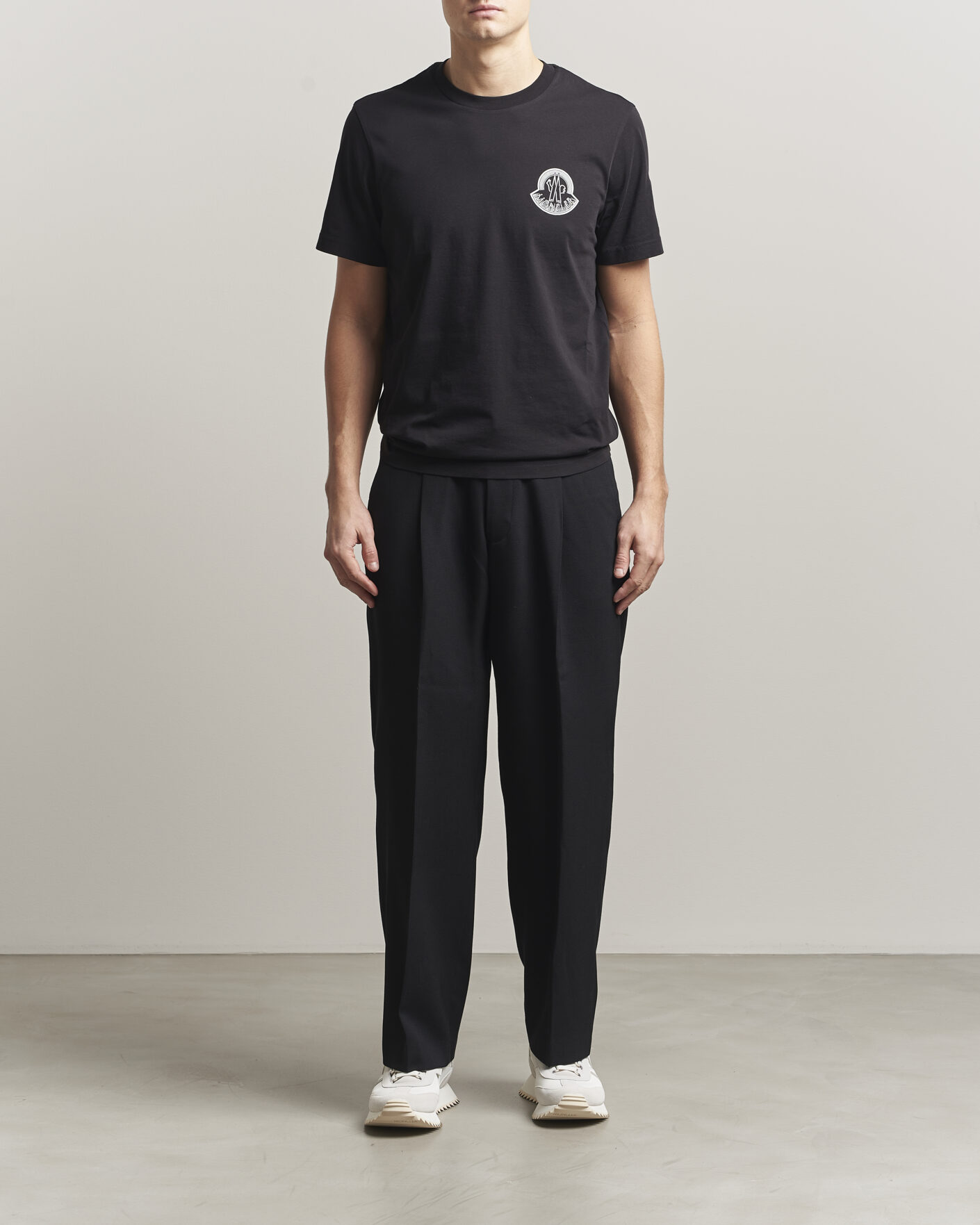 Uomini | T-shirt | Moncler | 3D Logo T-Shirt Black