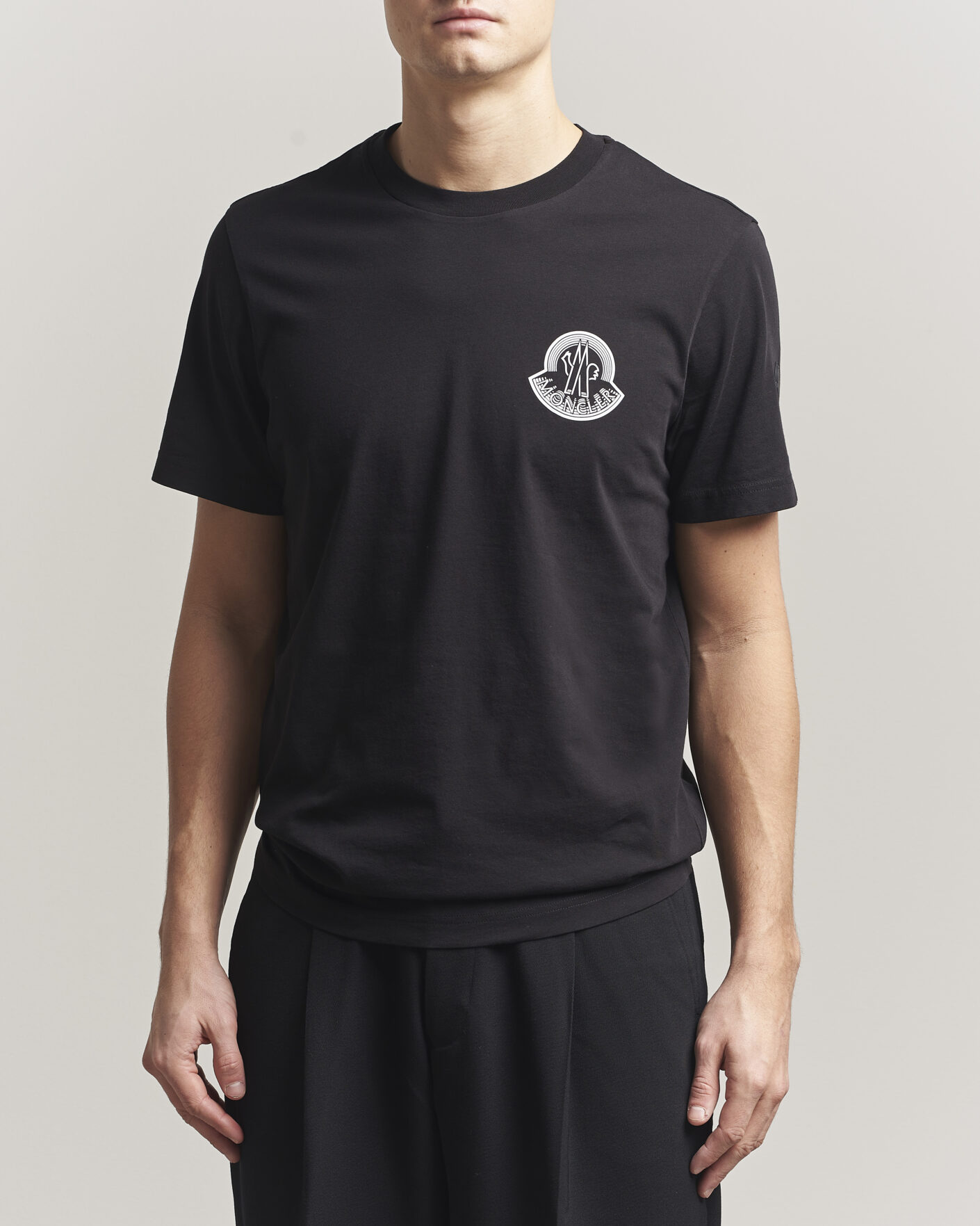 Uomini | T-shirt | Moncler | 3D Logo T-Shirt Black