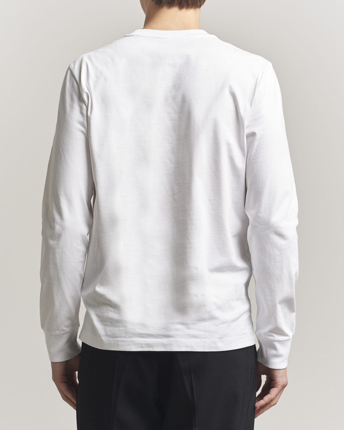 Uomini | T-shirt | Moncler | Lettering Logo Long Sleeve T-Shirt White