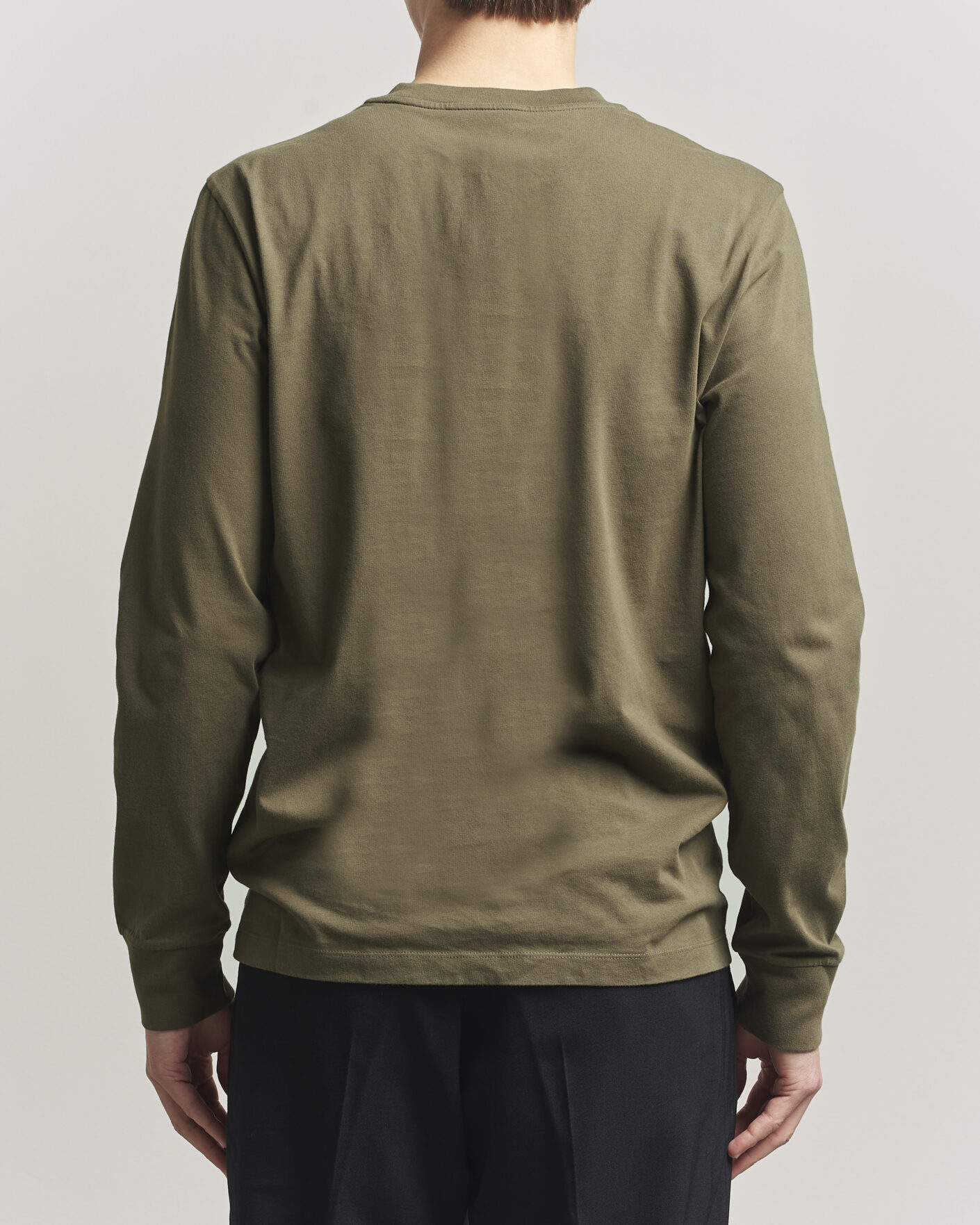 Uomini | T-shirt | Moncler | Lettering Logo Long Sleeve T-Shirt Desert