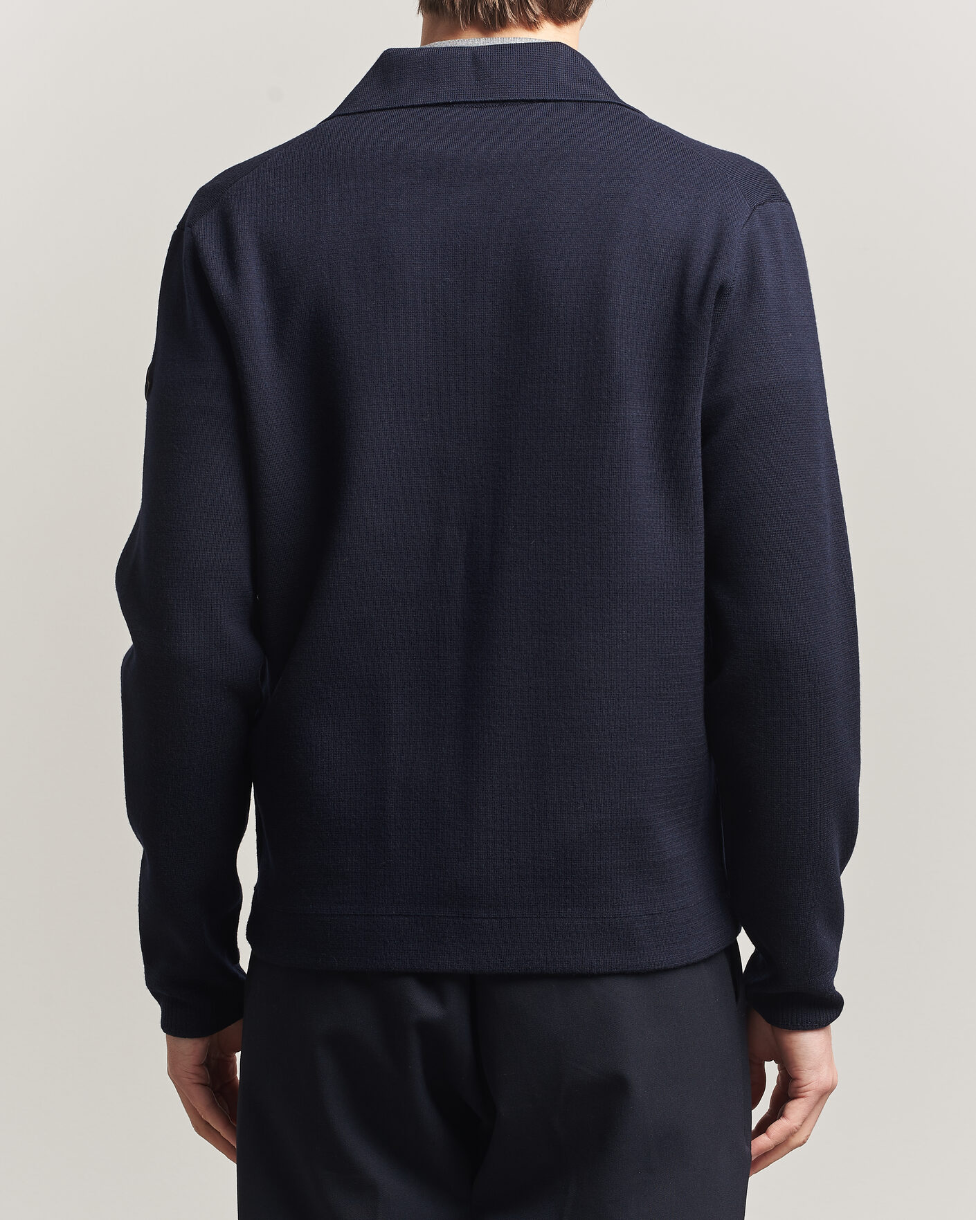 Uomini | Maglieria | Moncler | Zip Wool Cardigan Navy