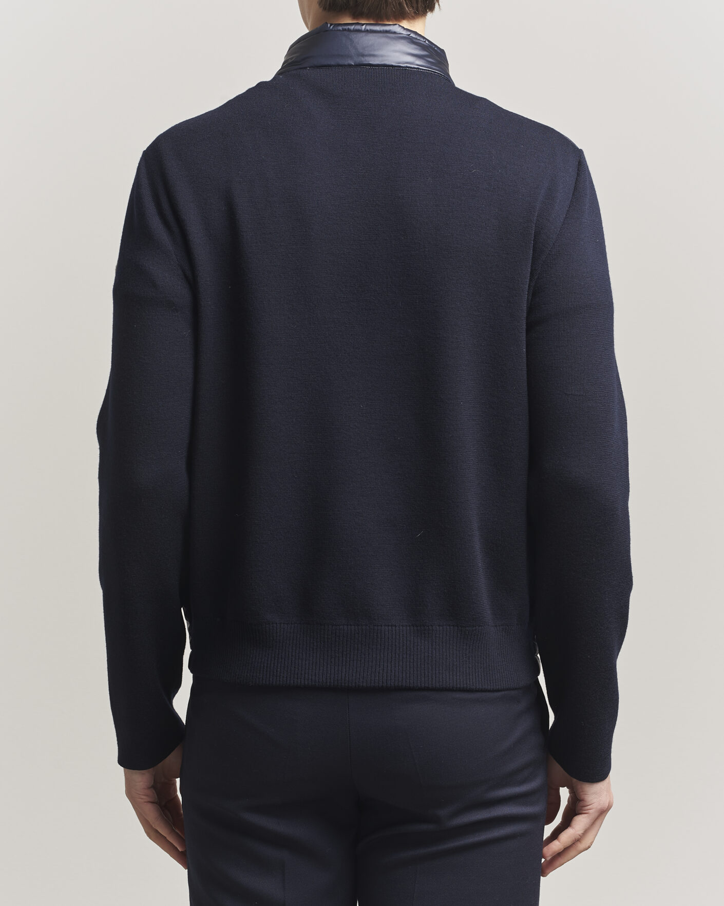Uomini | Giacche | Moncler | Hybrid Laque Zip Cardigan Navy